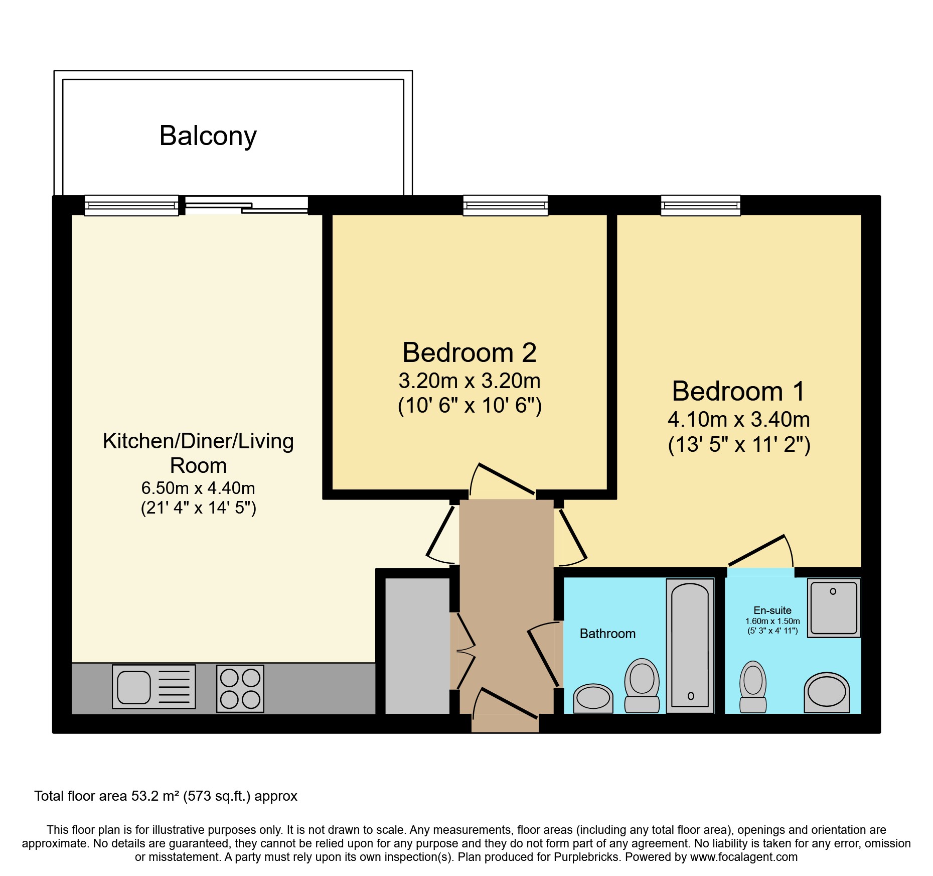 Apartment 37/Block E, 12 Pollard Street, Manchester floorplan