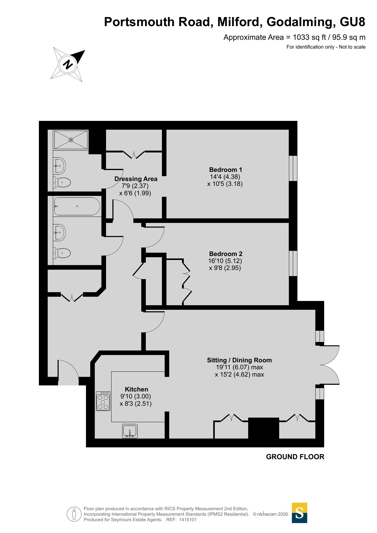 3, Butlers Place, Milford floorplan