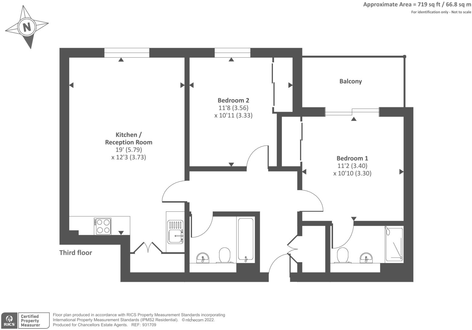 24, Belgravia Mansion, Camberley floorplan