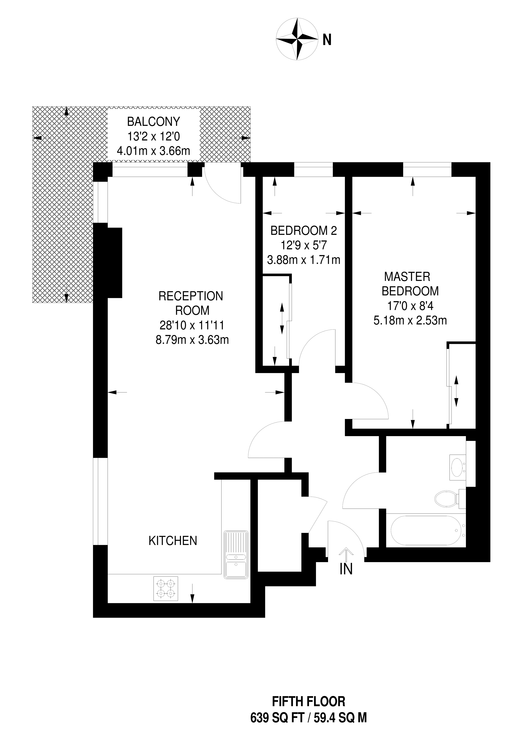 2 Bedrooms Flat to rent in Dowells Street, Greenwich SE10