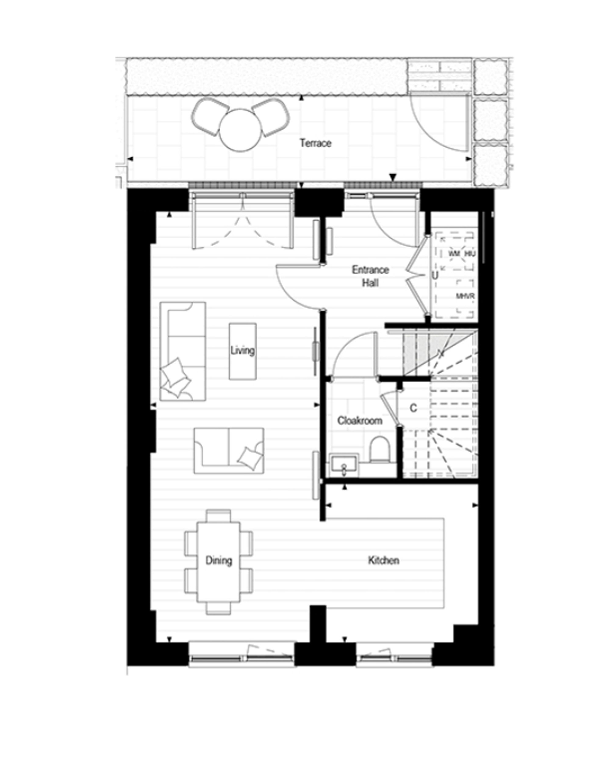 Flat 107, Burrell House, London floorplan