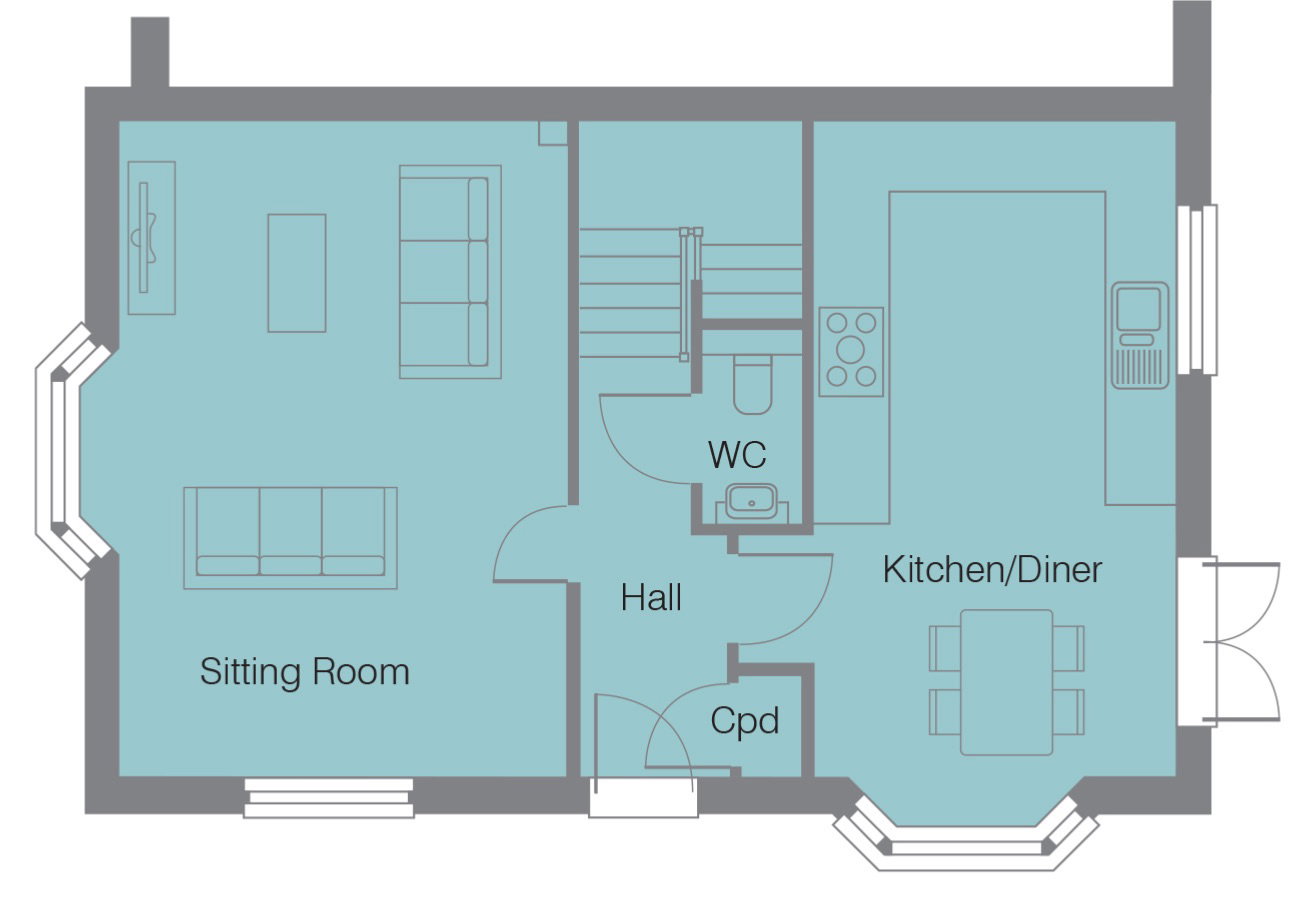 Plot 140, Cavendish Lane, Stotfold floorplan