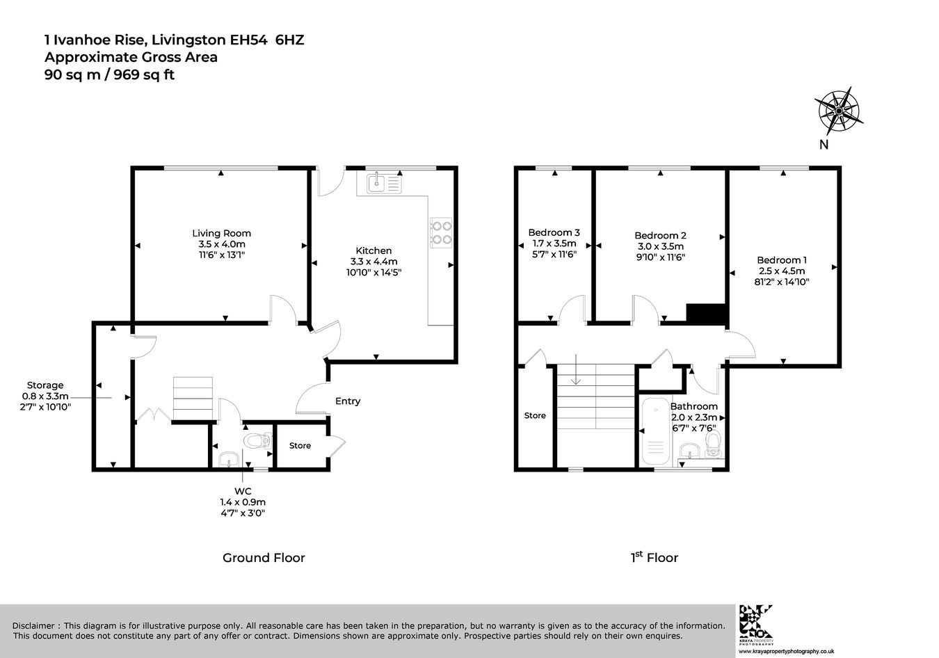 1, Ivanhoe Rise, Livingston floorplan