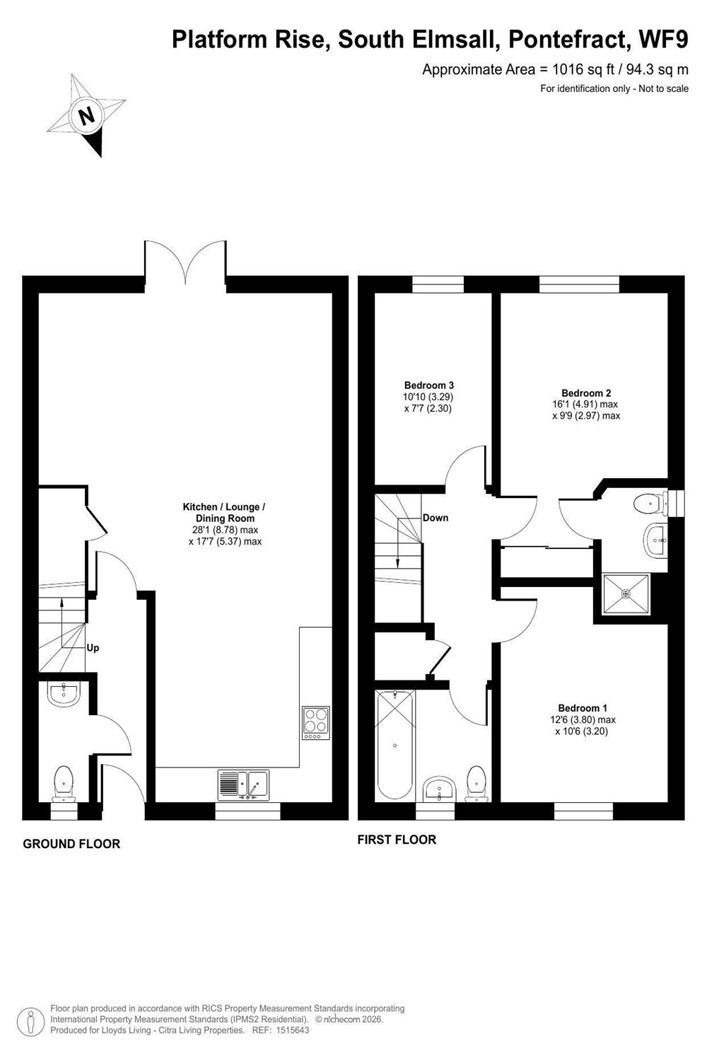 12, Platform Rise, South Elmsall, Pontefract floorplan
