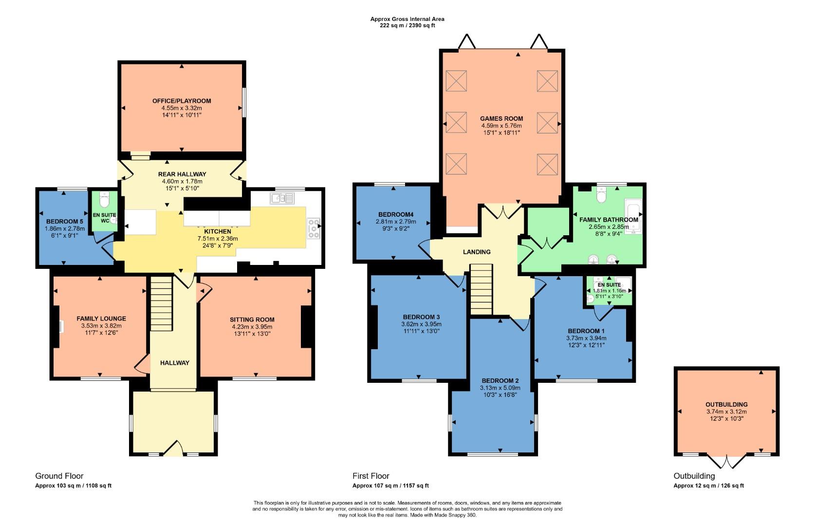 384, New Hey Road, Huddersfield floorplan