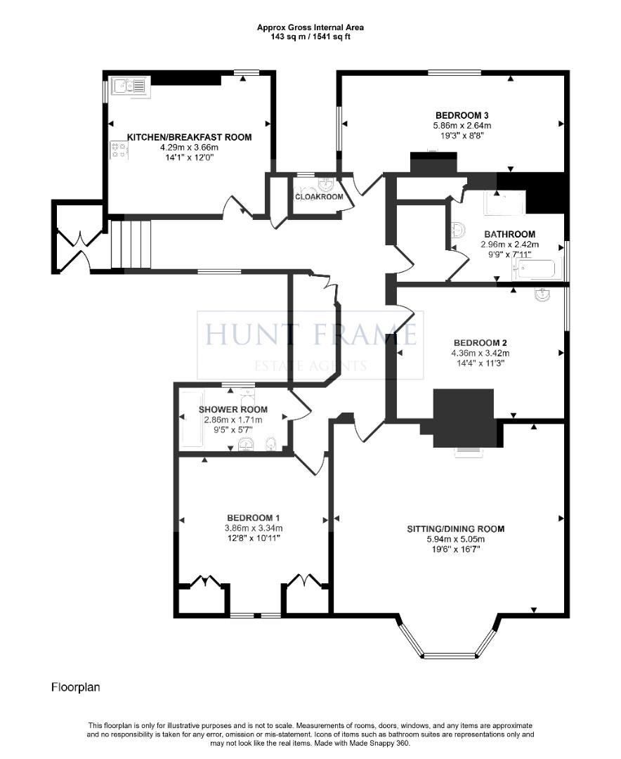 6 Bolsover Court, 19 Bolsover Road, Eastbourne floorplan