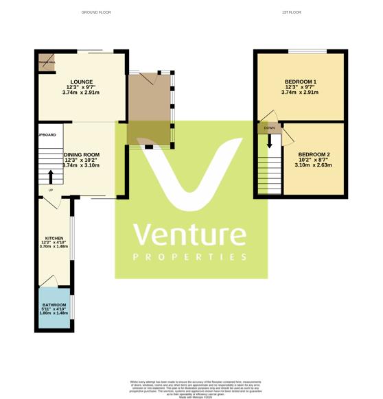 4, Meadow Cottages, Crook floorplan