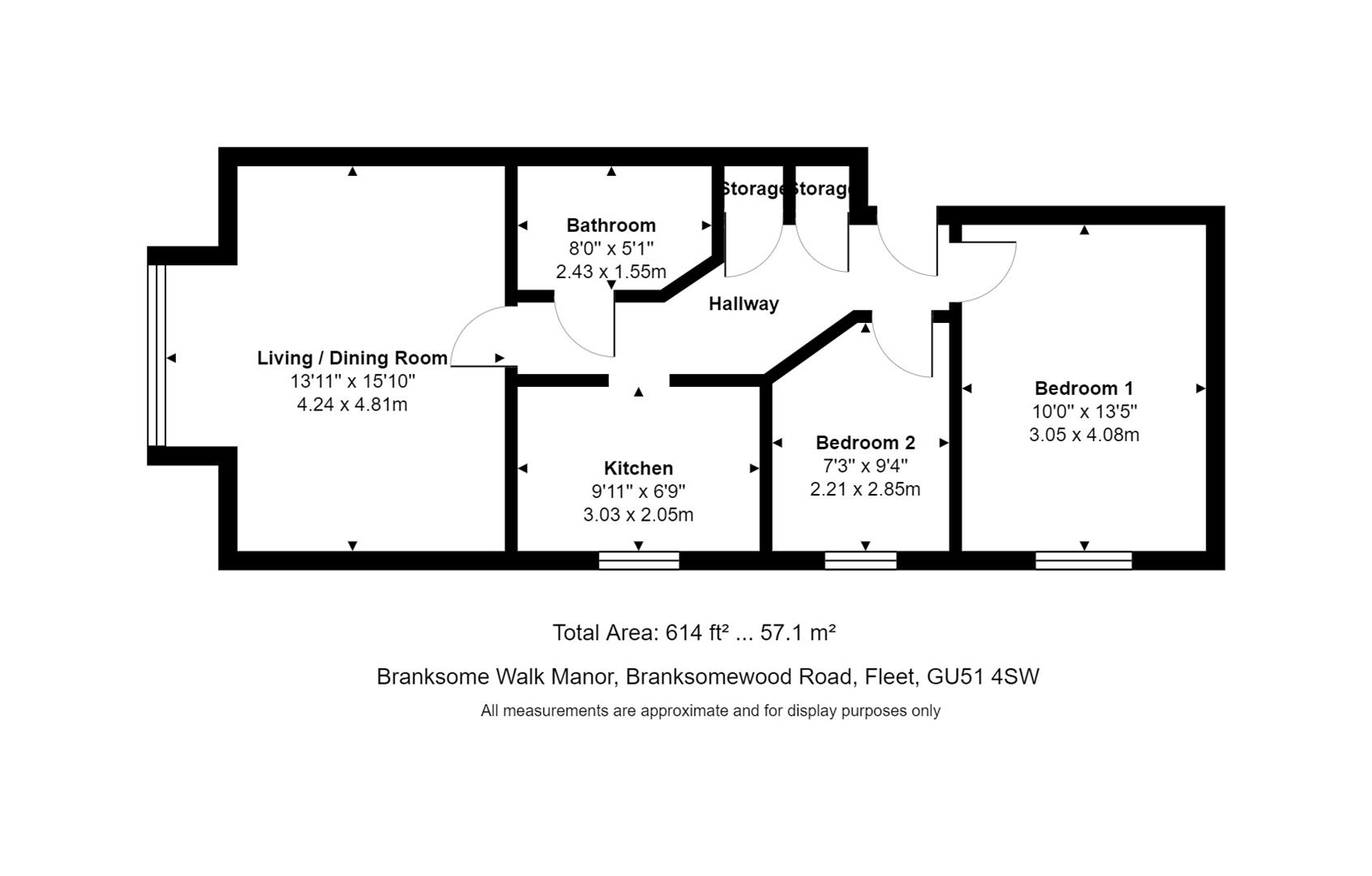Branksomewood Road, Fleet floorplan