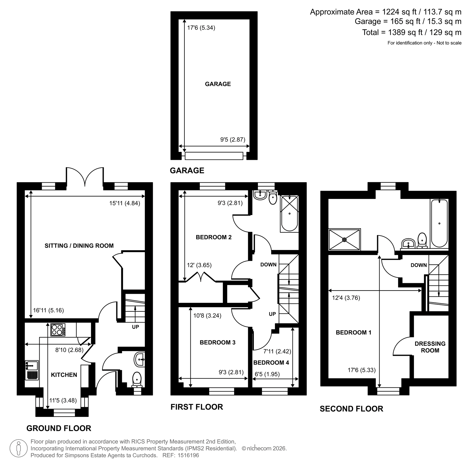 4, Convent Close, Woking floorplan