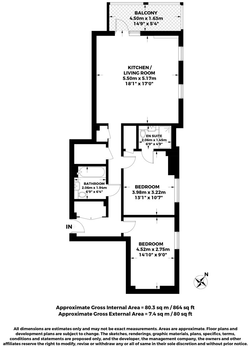 Apartment 18,, Foundry House, London floorplan