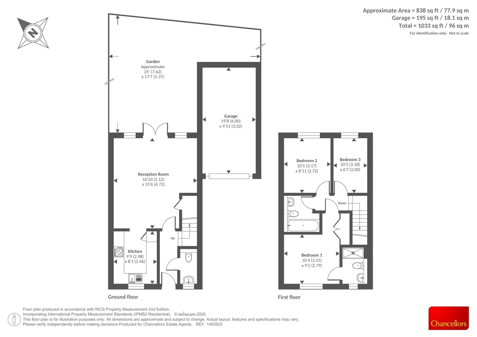 55, Linnet Road, Banbury floorplan