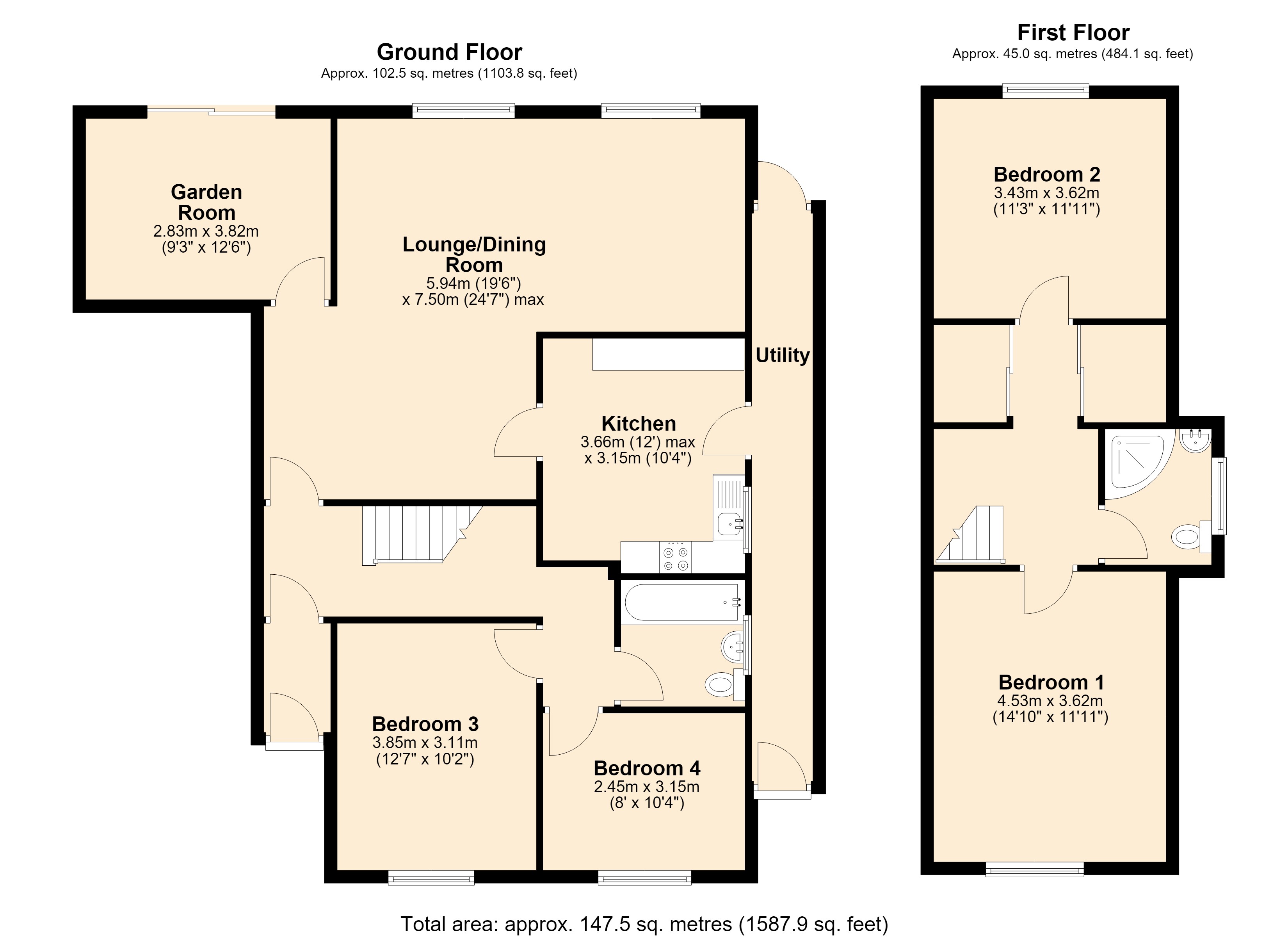 3, Ingram Road, Wiltshire floorplan