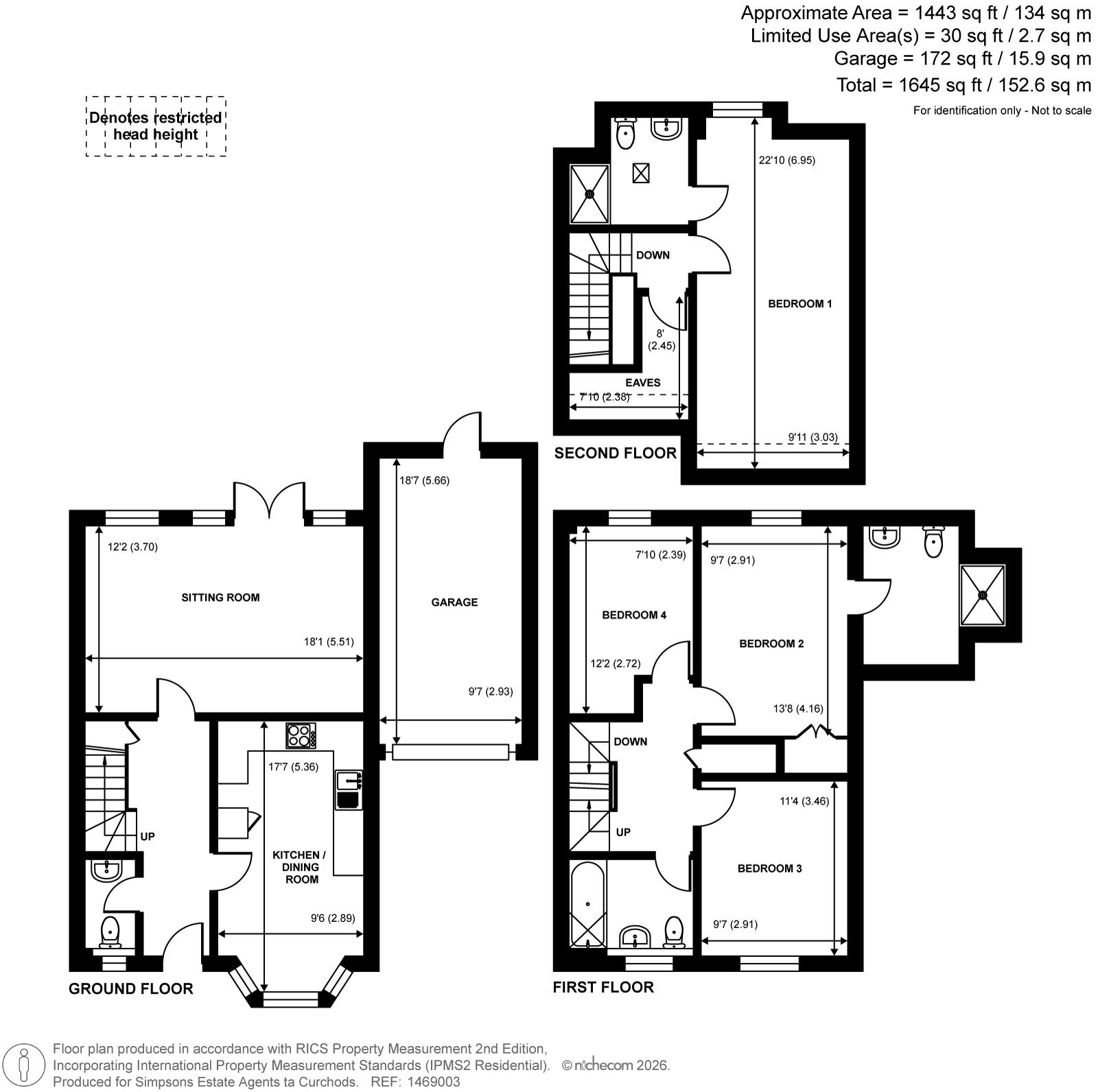 22, Halifax Close, Guildford floorplan