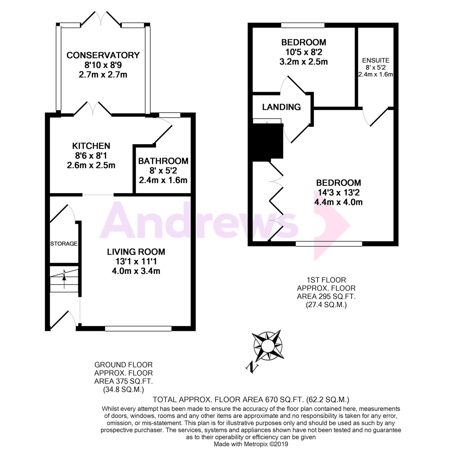 2 Bedrooms Terraced house for sale in Arlington Drive, Carshalton, Surrey SM5