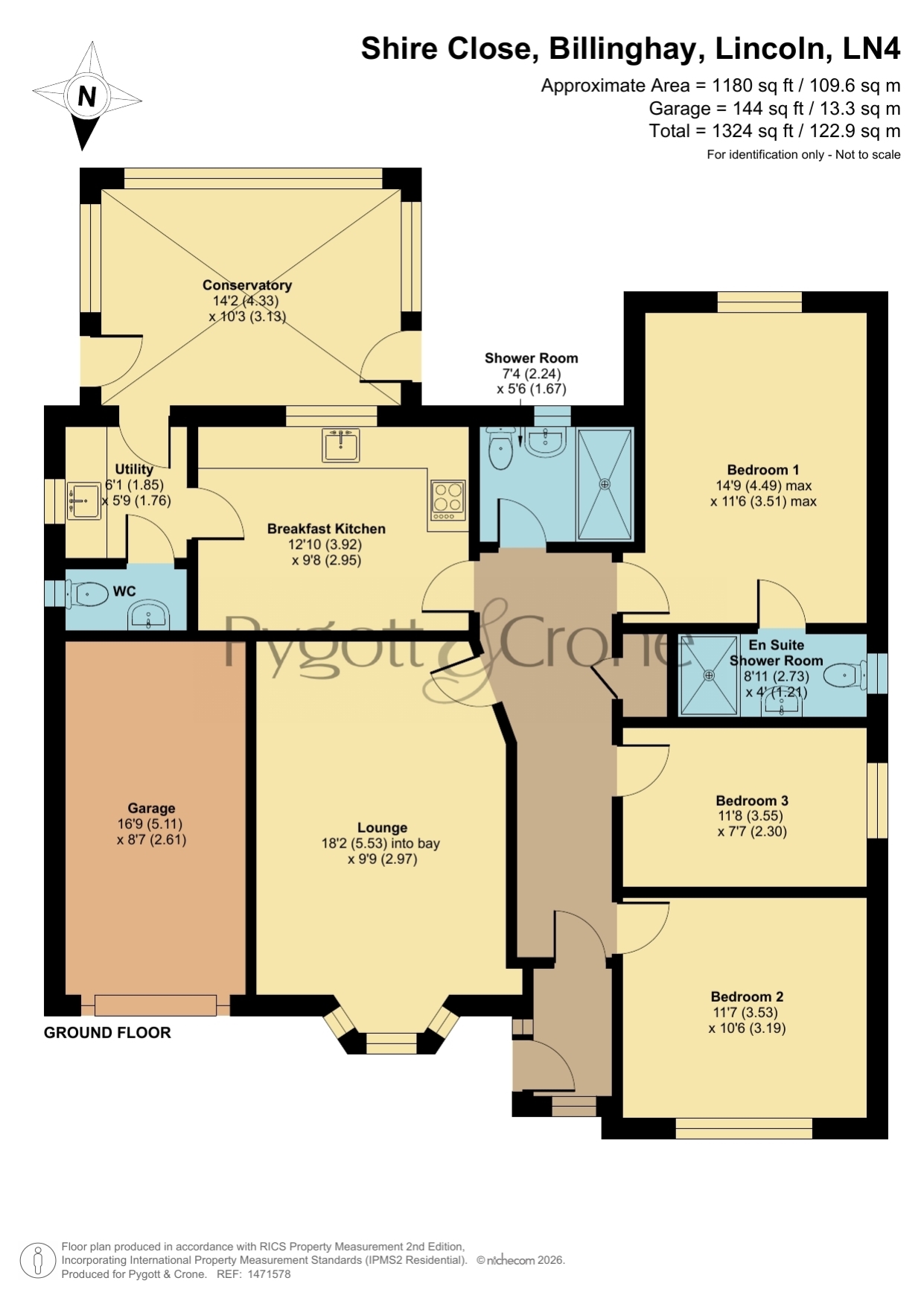 5, Shire Close, Lincoln floorplan