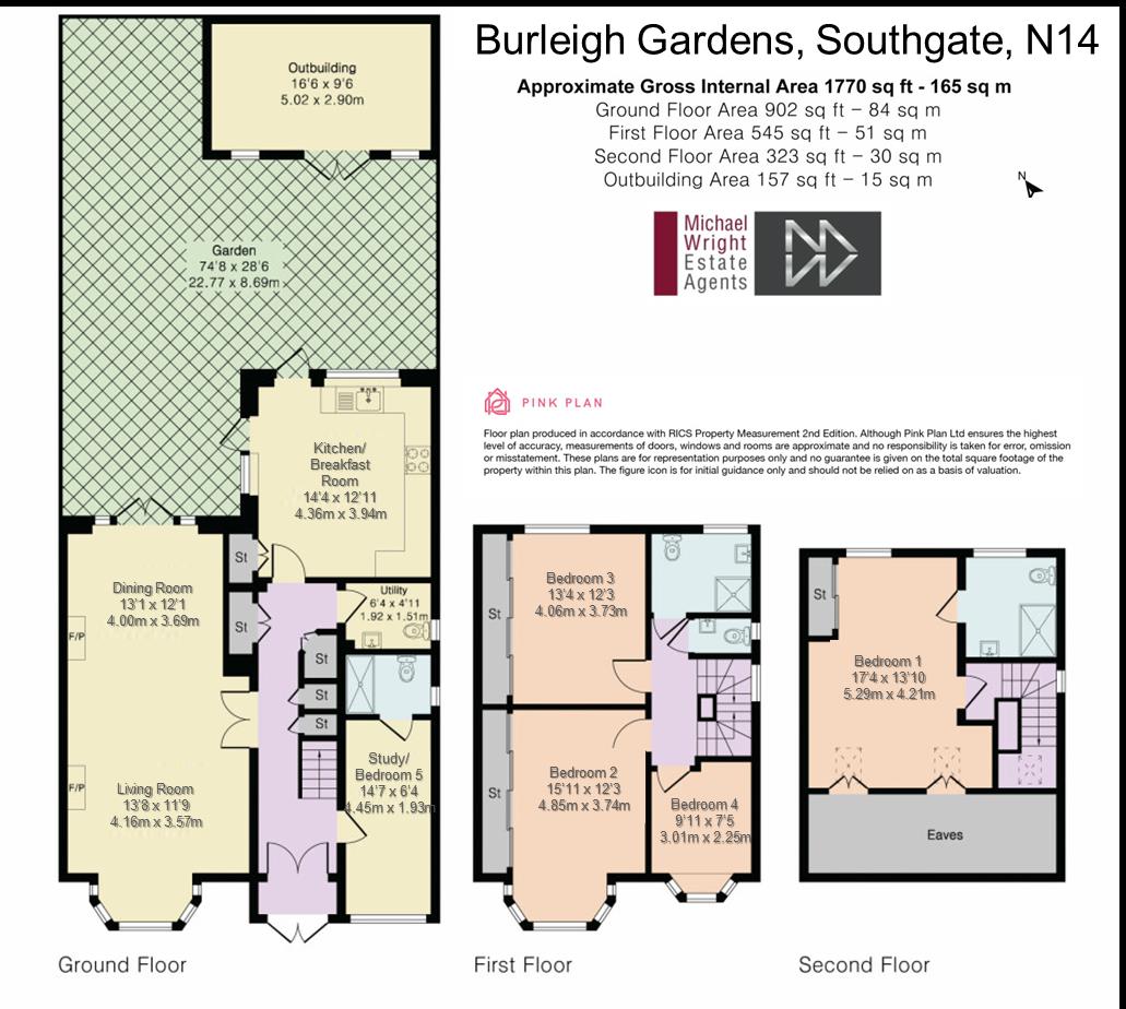 Burleigh Gardens, Southgate, N14 floorplan