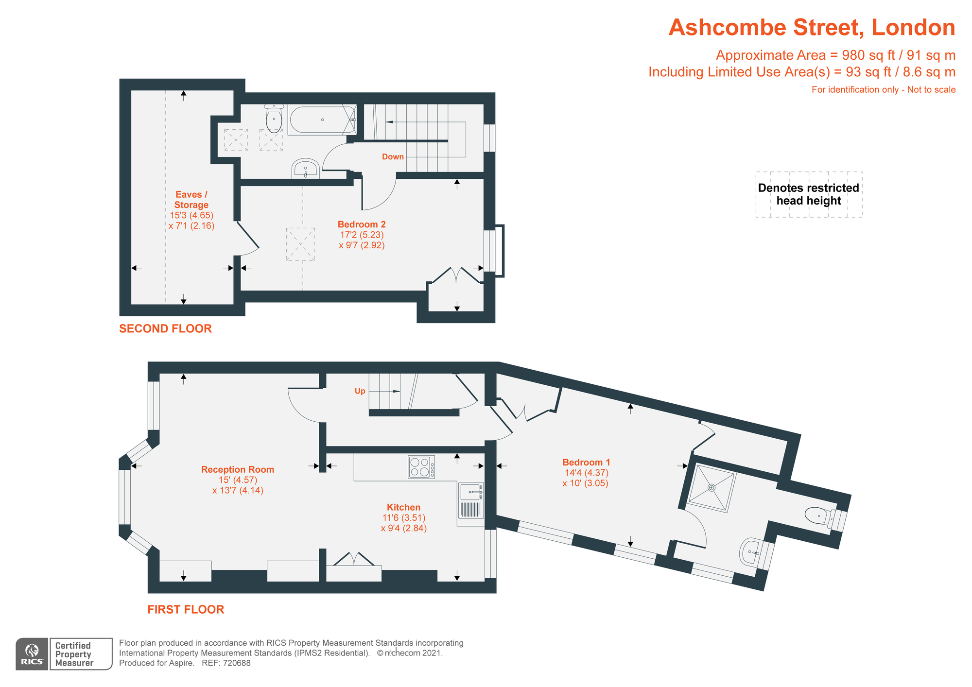 Ashcombe Street, London floorplan