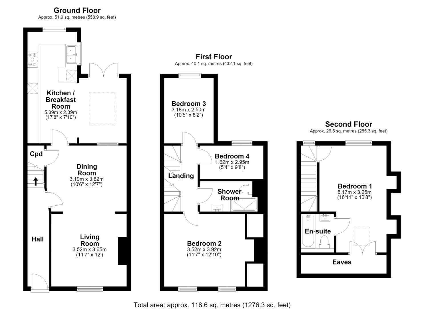 36, Hemingford Road, Cambridge floorplan