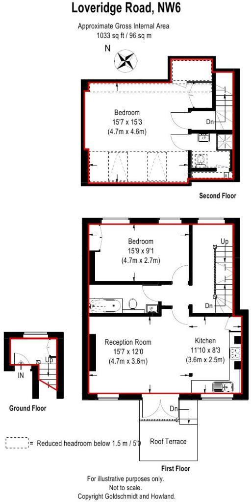 2 Bedrooms Flat to rent in Loveridge Road, London NW6