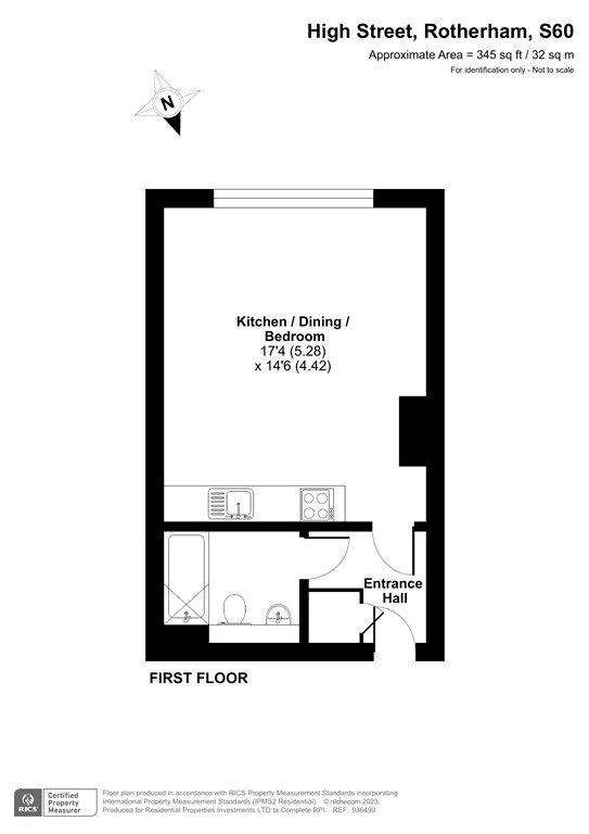Apartment 24, Imperial Buildings, 2, High Street, Rotherham floorplan