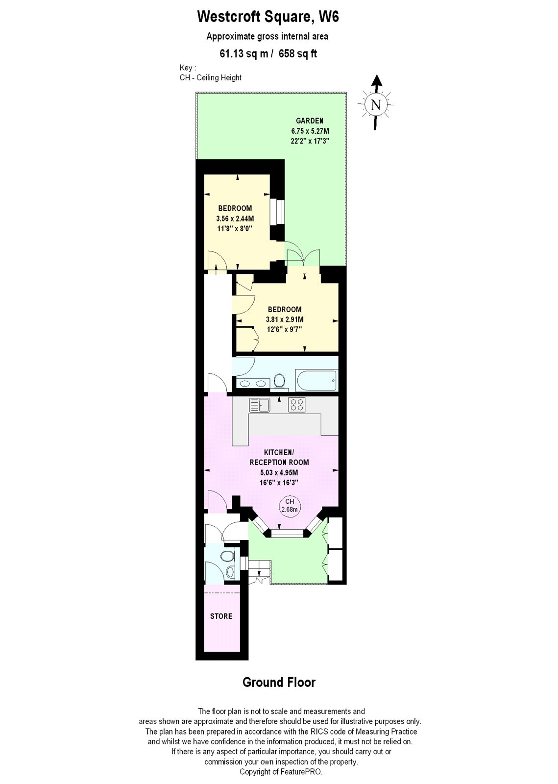 2 Bedrooms Flat for sale in Westcroft Square, Hammersmith, London W6