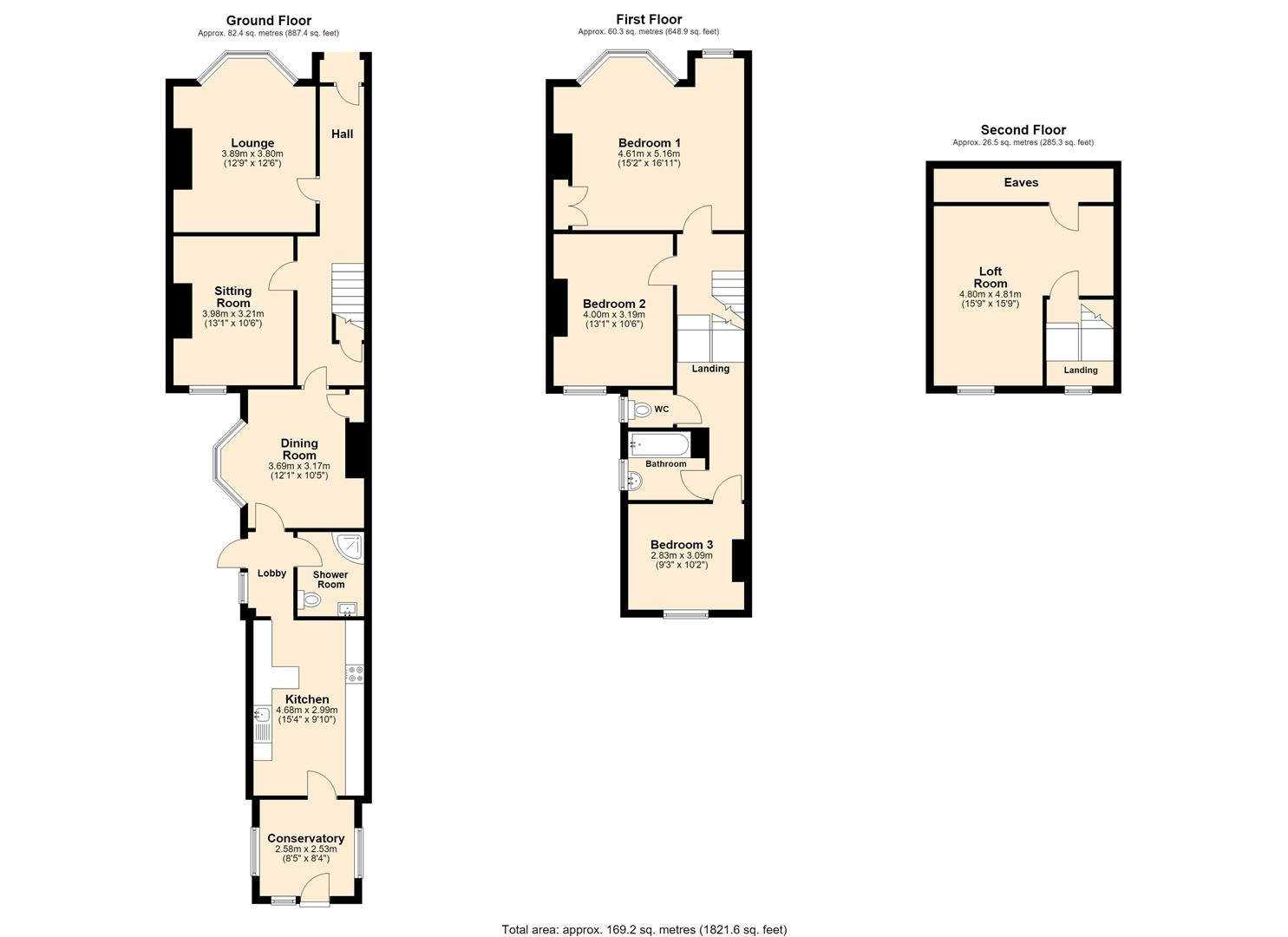 32, Plane Street, Hull floorplan