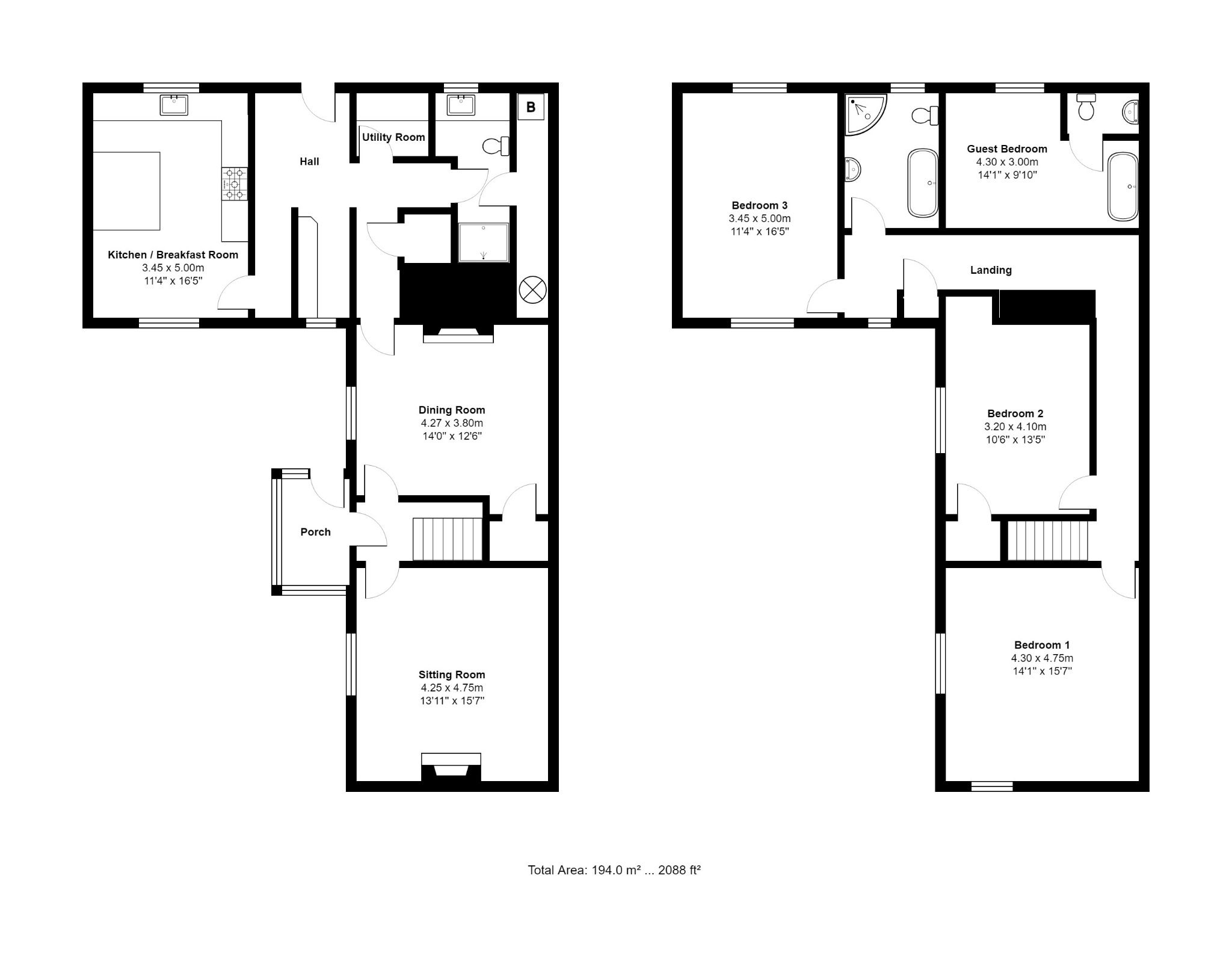 The Yews, Aylsham Road, North Walsham floorplan