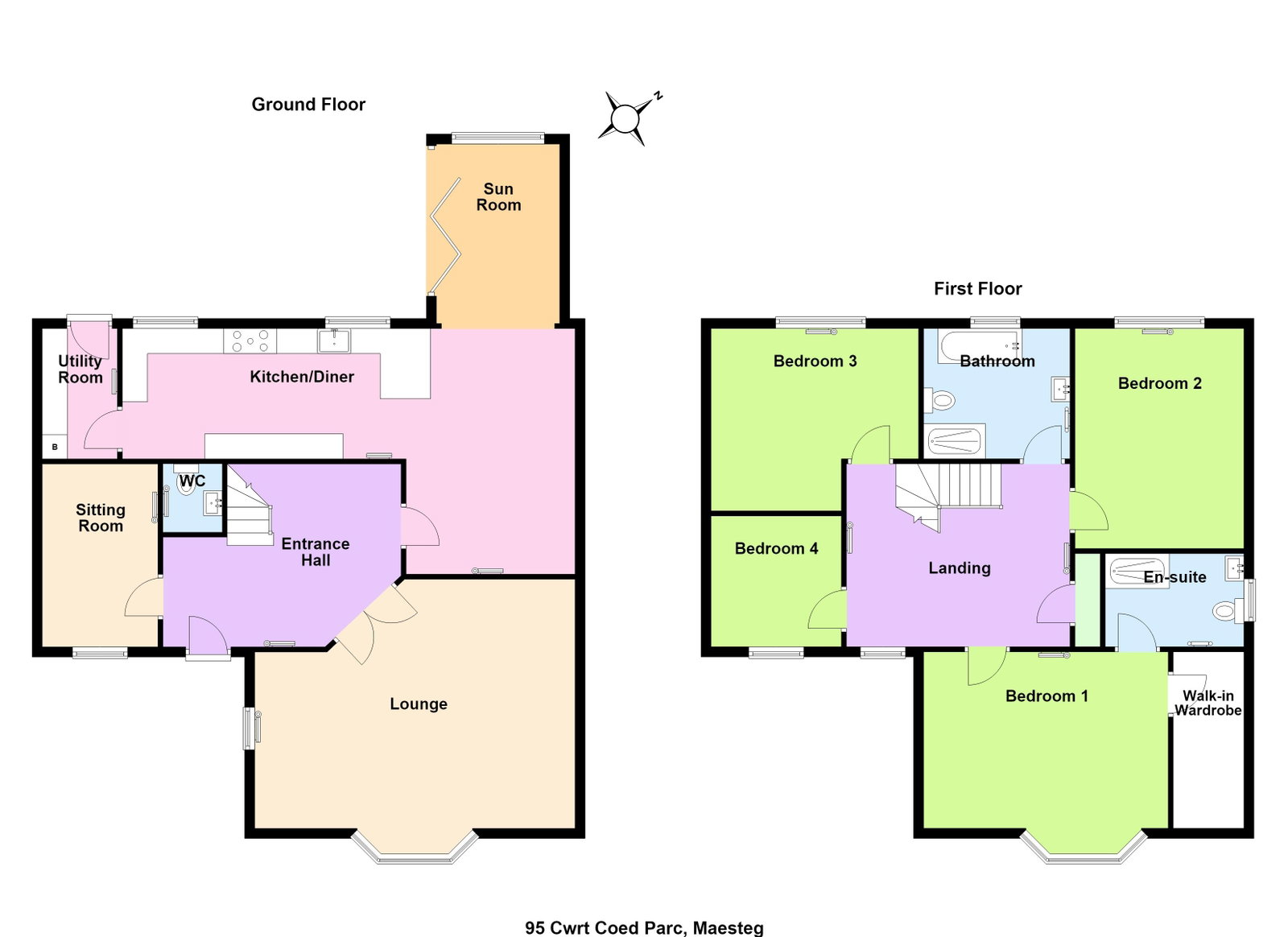 95, Cwrt Coed Parc, Maesteg floorplan