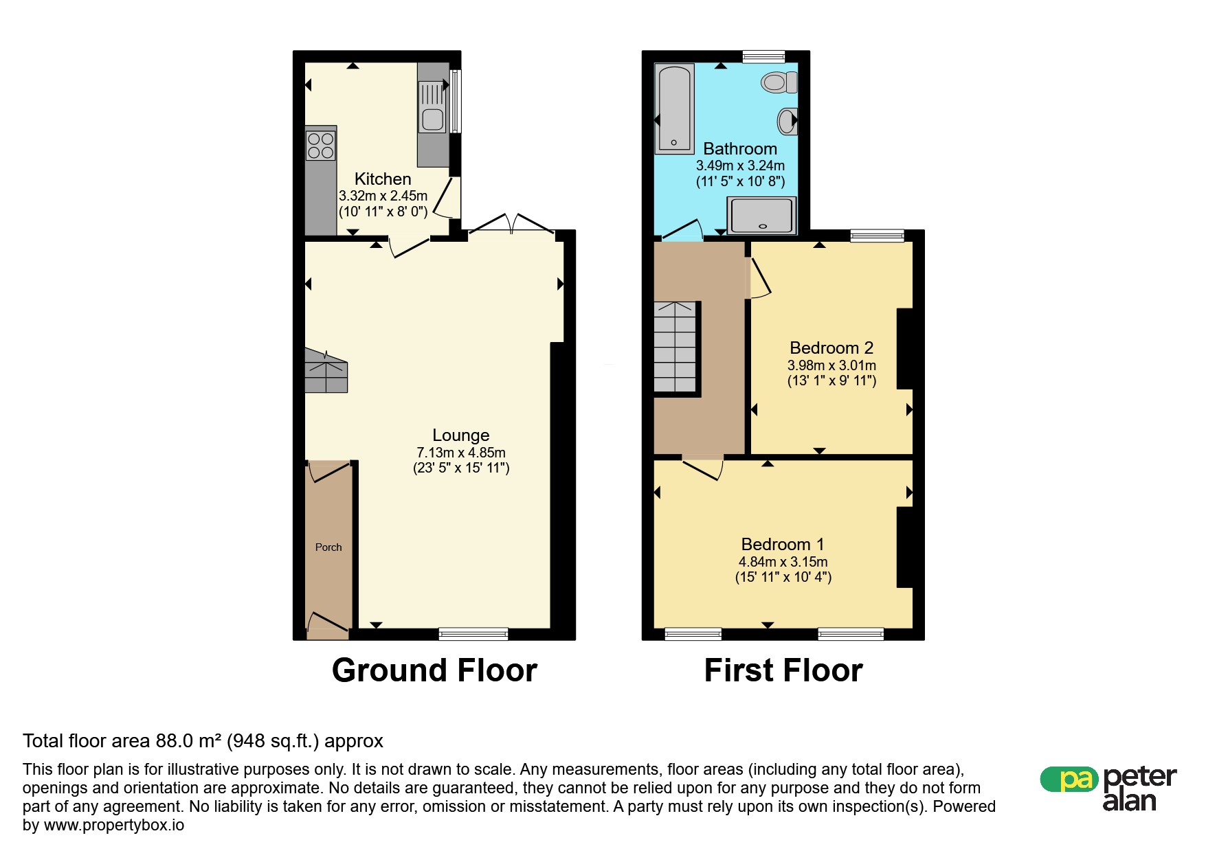 12, Whittington Street, NEATH floorplan