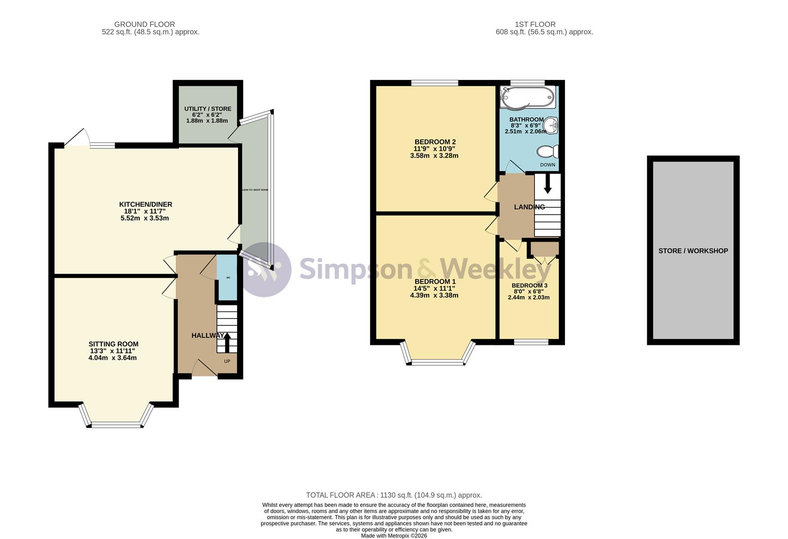 75, Irchester Road, Wollaston floorplan