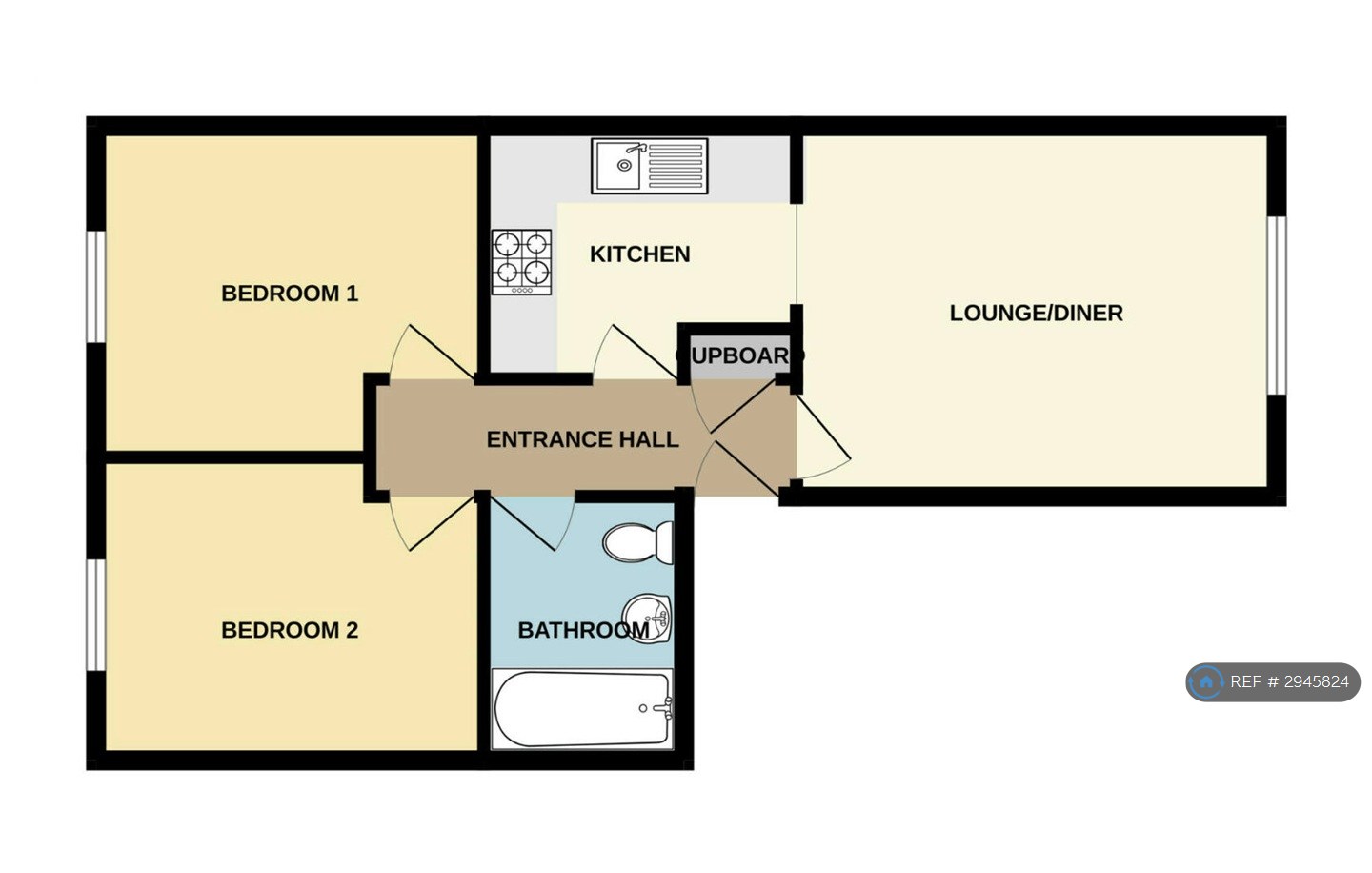 Flat, Forest Court Ulster Crescent, Newport floorplan