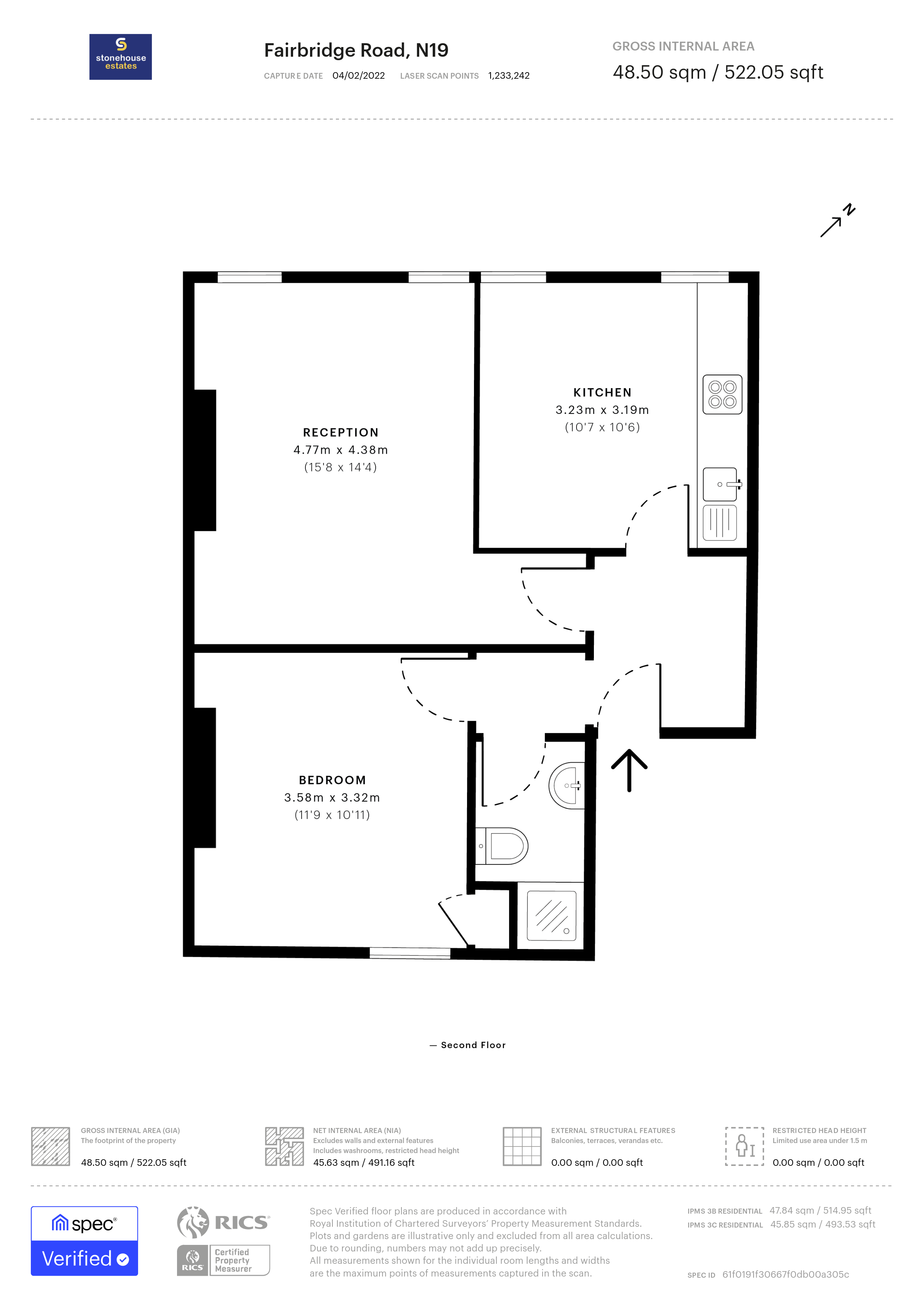Fairbridge Road, London floorplan