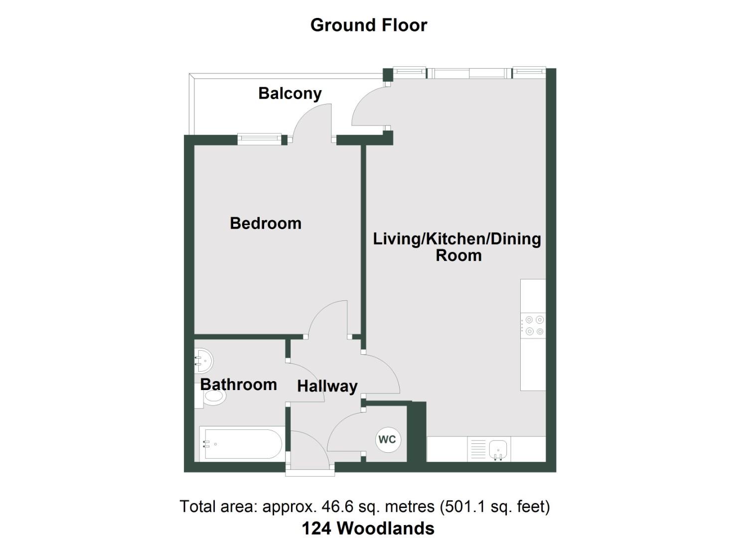124 Woodlands, Hayes Point, Hayes Road, Sully floorplan