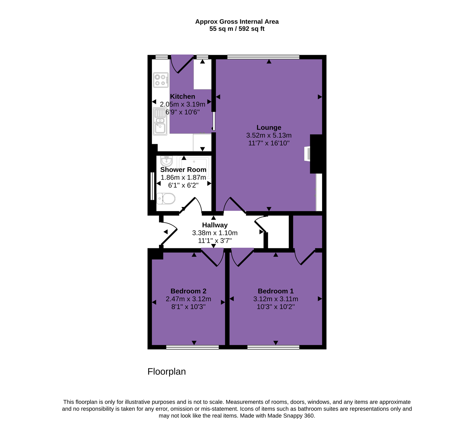 40, Barnton Road, Dumfries floorplan