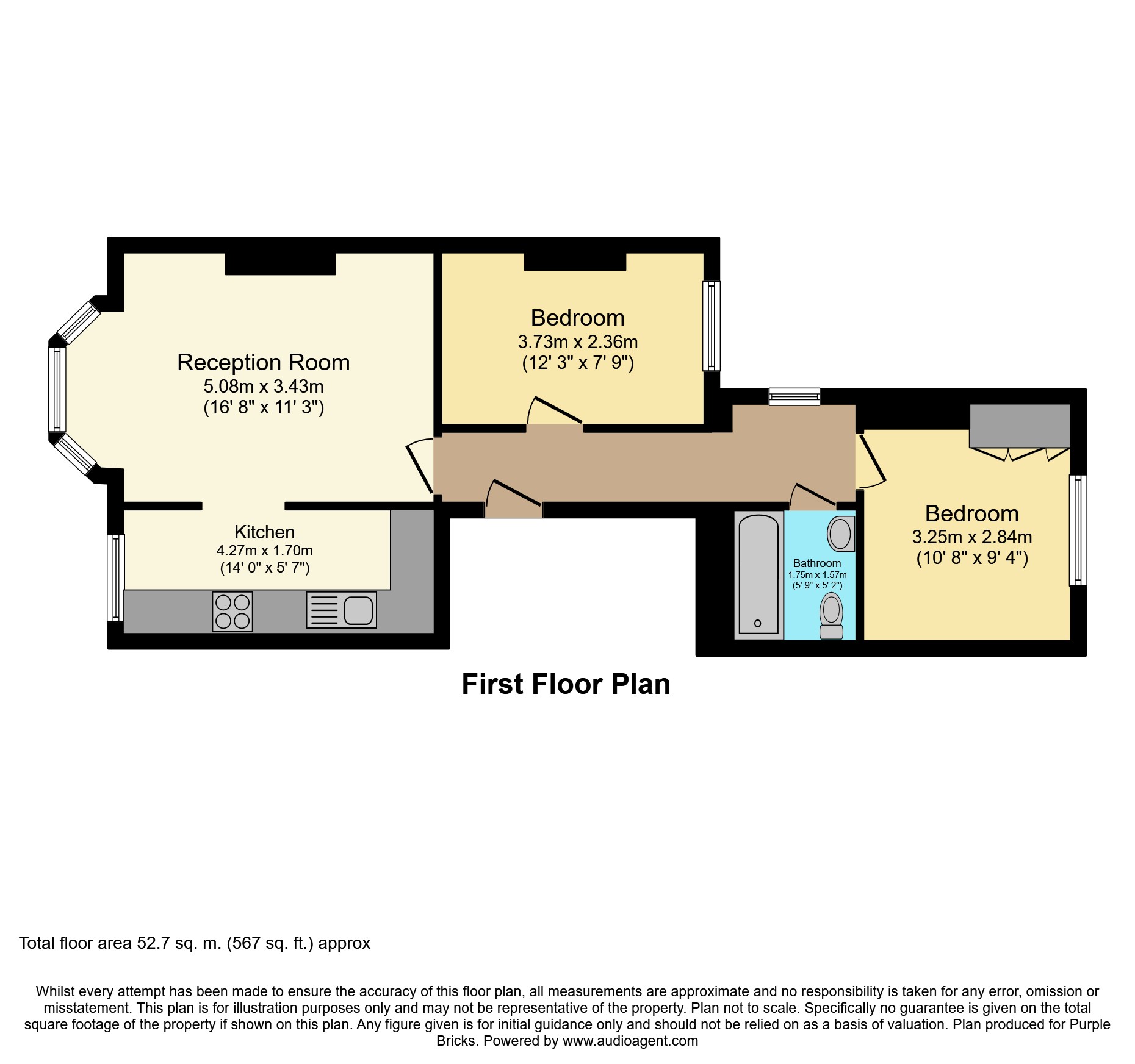 2 Bedrooms Flat for sale in Cotleigh Road, London NW6