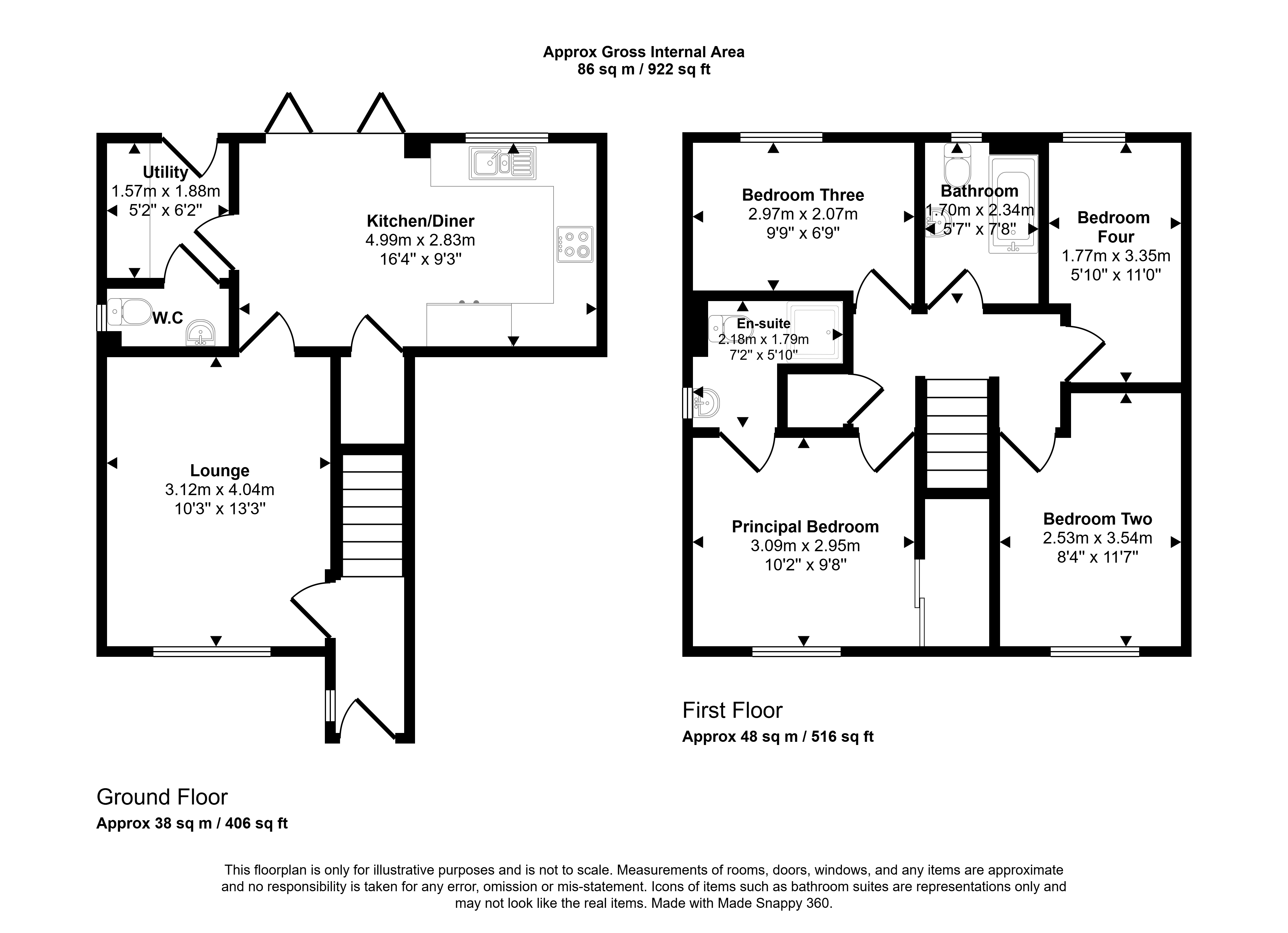 21, Centurion Close, Houghton Le Spring floorplan