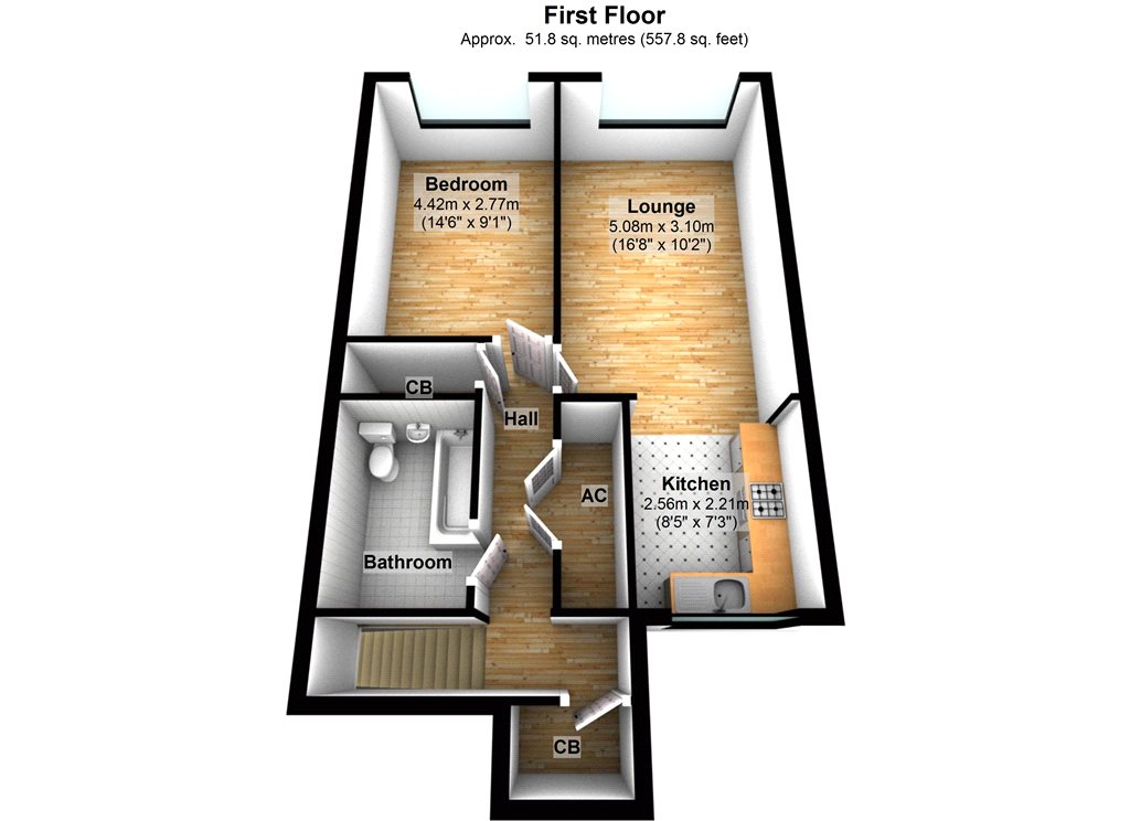 1 Bedrooms Maisonette to rent in Fleetwood Close, Tadworth KT20