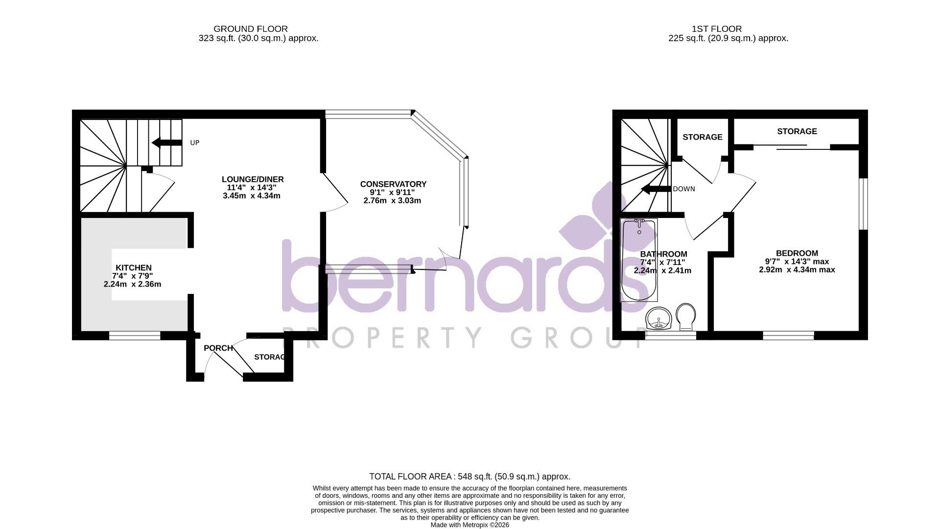 9, Ripon Gardens, Waterlooville floorplan
