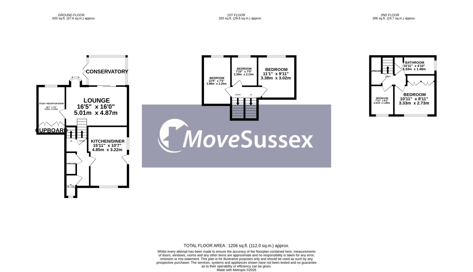 77, Heron Ridge, Polegate floorplan