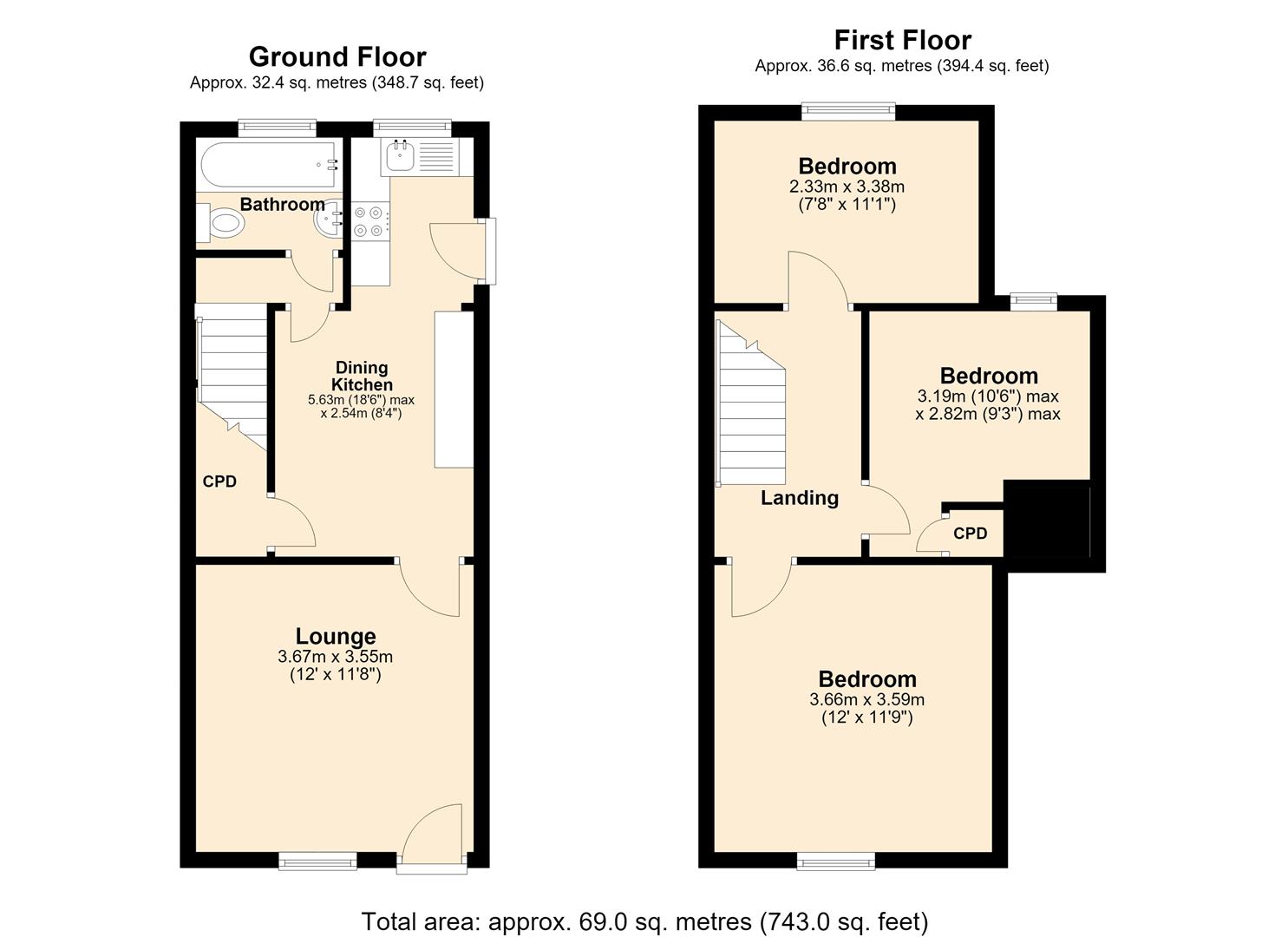 10, Newton Street, Mansfield floorplan