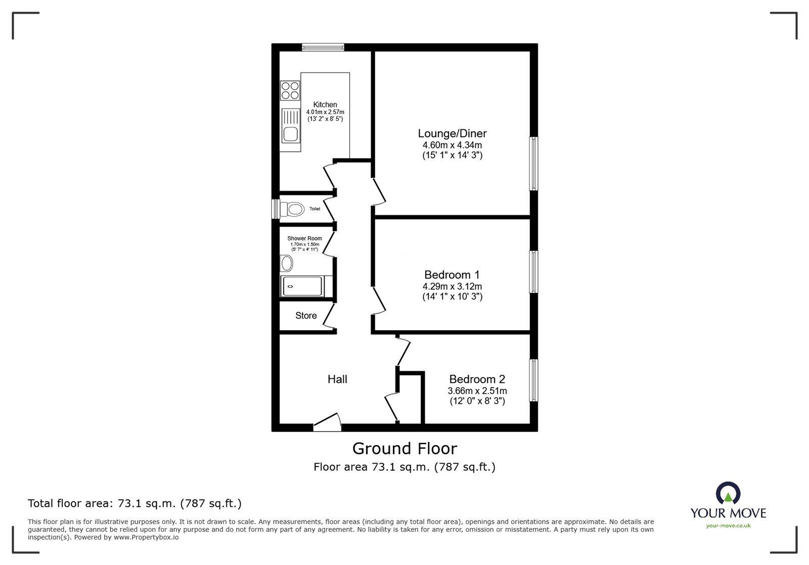15, Torridge Drive, West Midlands floorplan