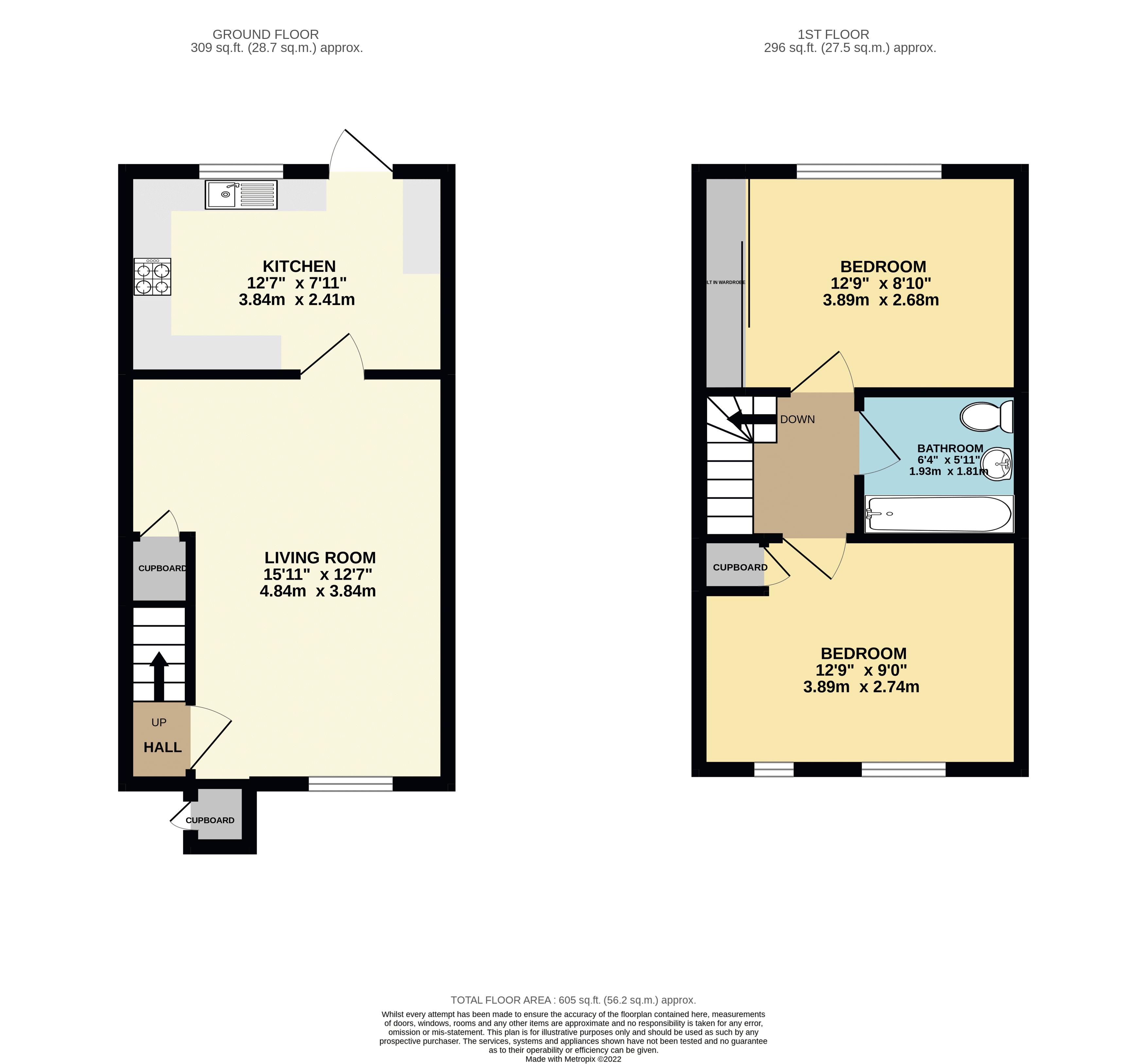 Cotswold Way, Worcester Park KT4, 2 bedroom terraced house for sale