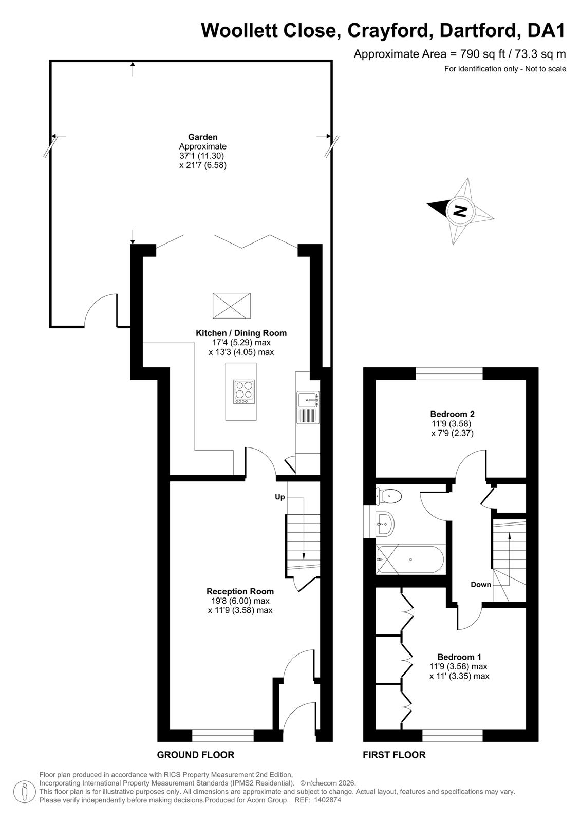 4, Woollett Close, Dartford floorplan