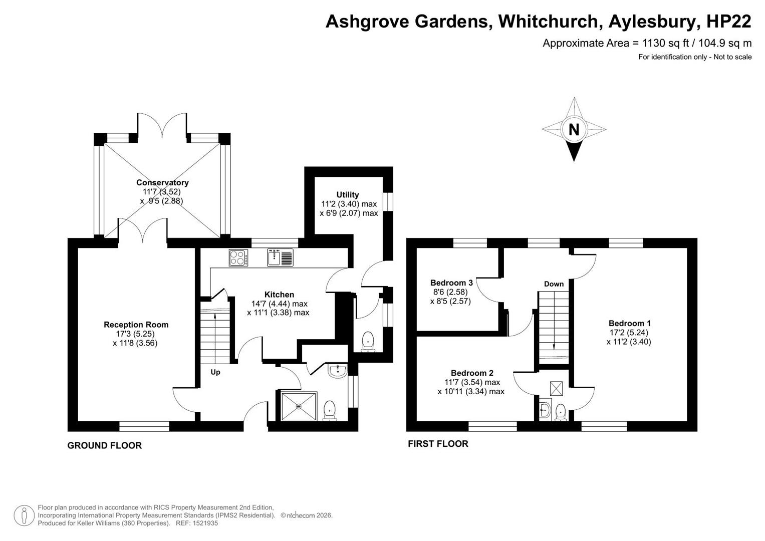 45, Ashgrove Gardens, Aylesbury floorplan