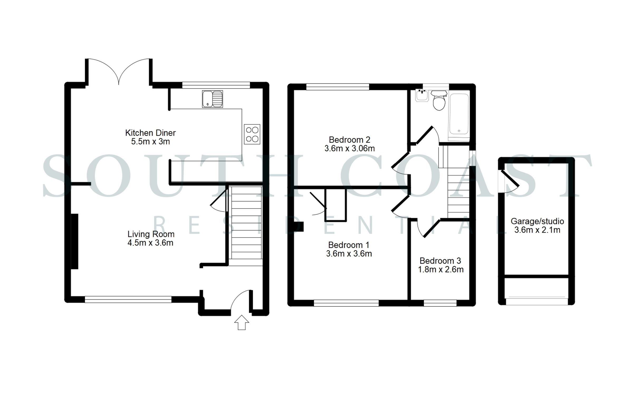 15 Kings Avenue, Newhaven floorplan
