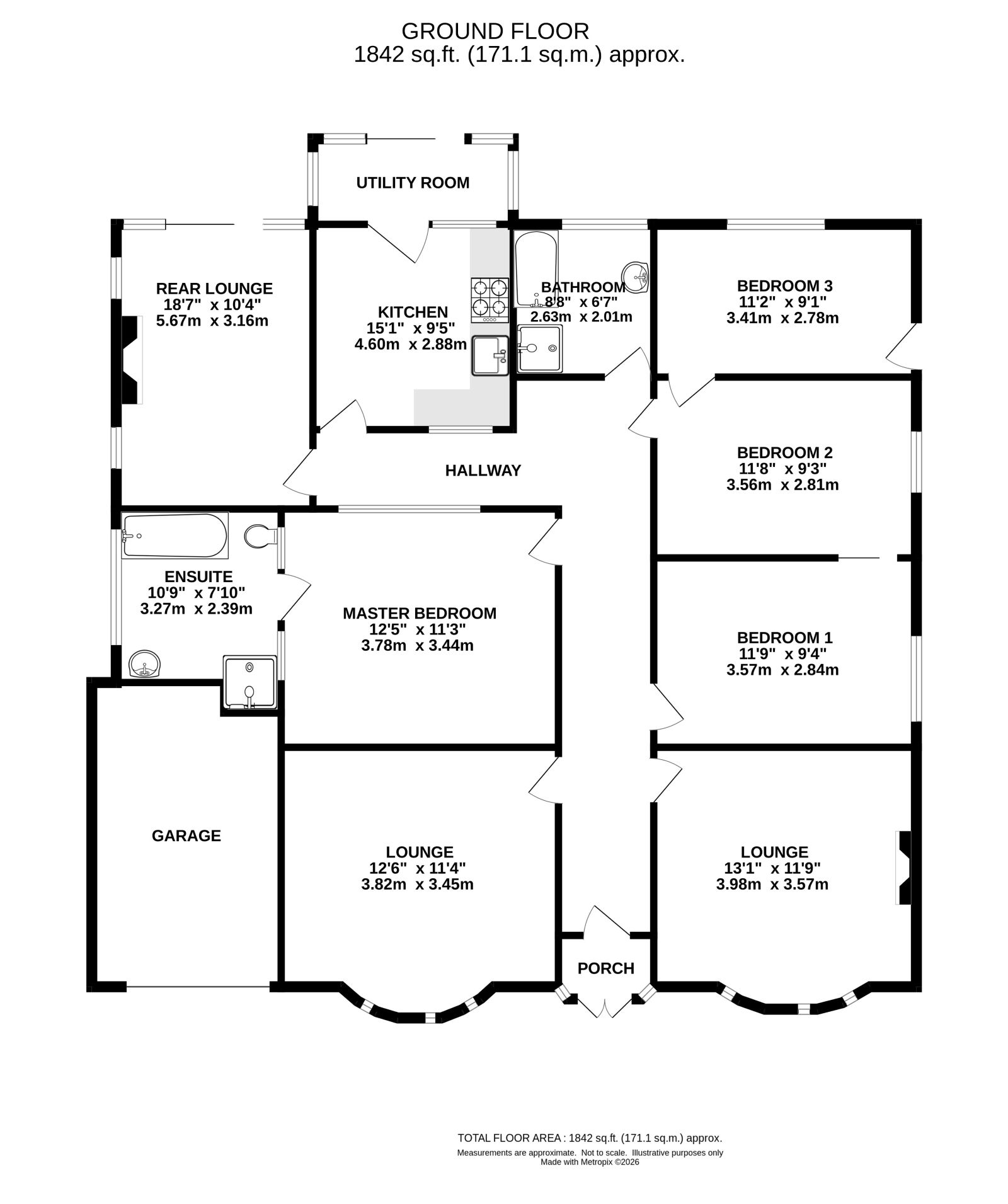 26, Rose Vale, Heald Green, Cheadle floorplan