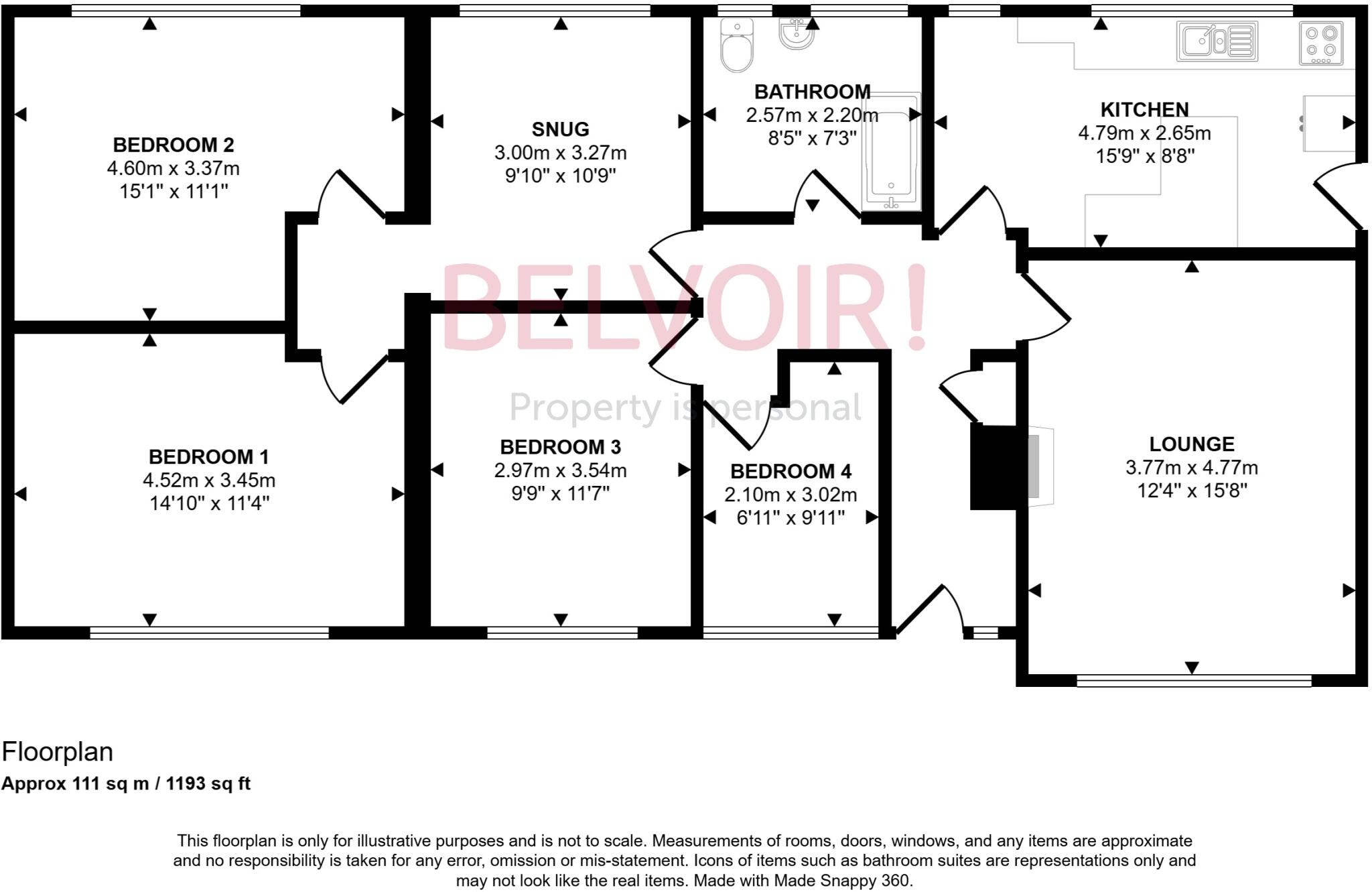Thorngate Cottage, 160 High Road, Spalding floorplan