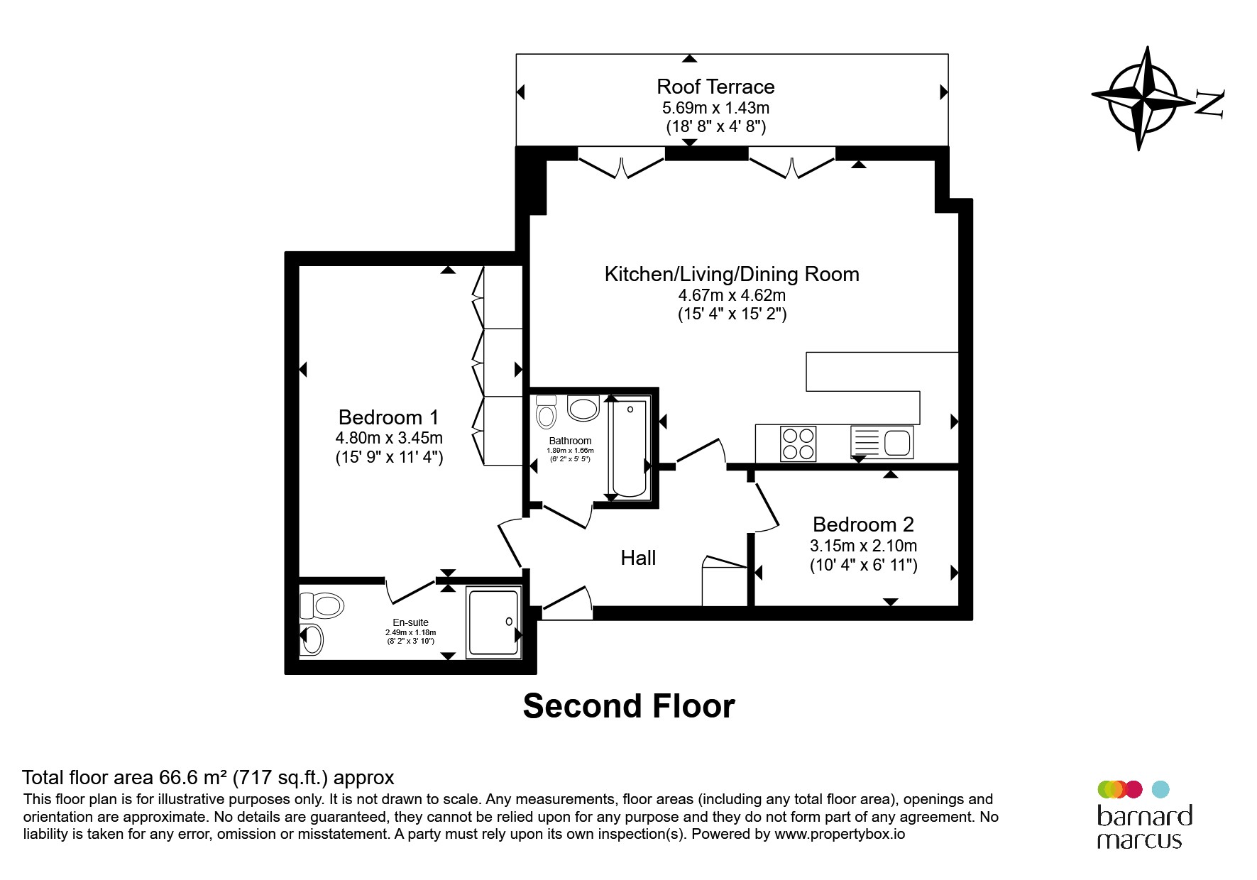 Flat 7, Ophelia Court, 29, St. Philips Avenue, Worcester Park floorplan