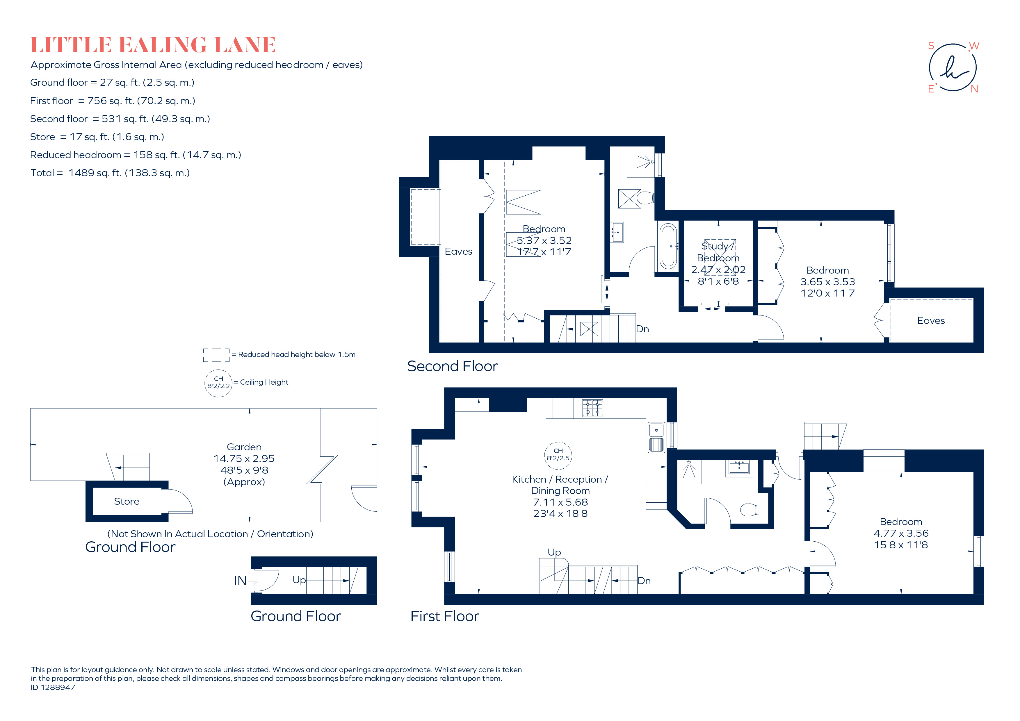 48, Little Ealing Lane, Ealing floorplan