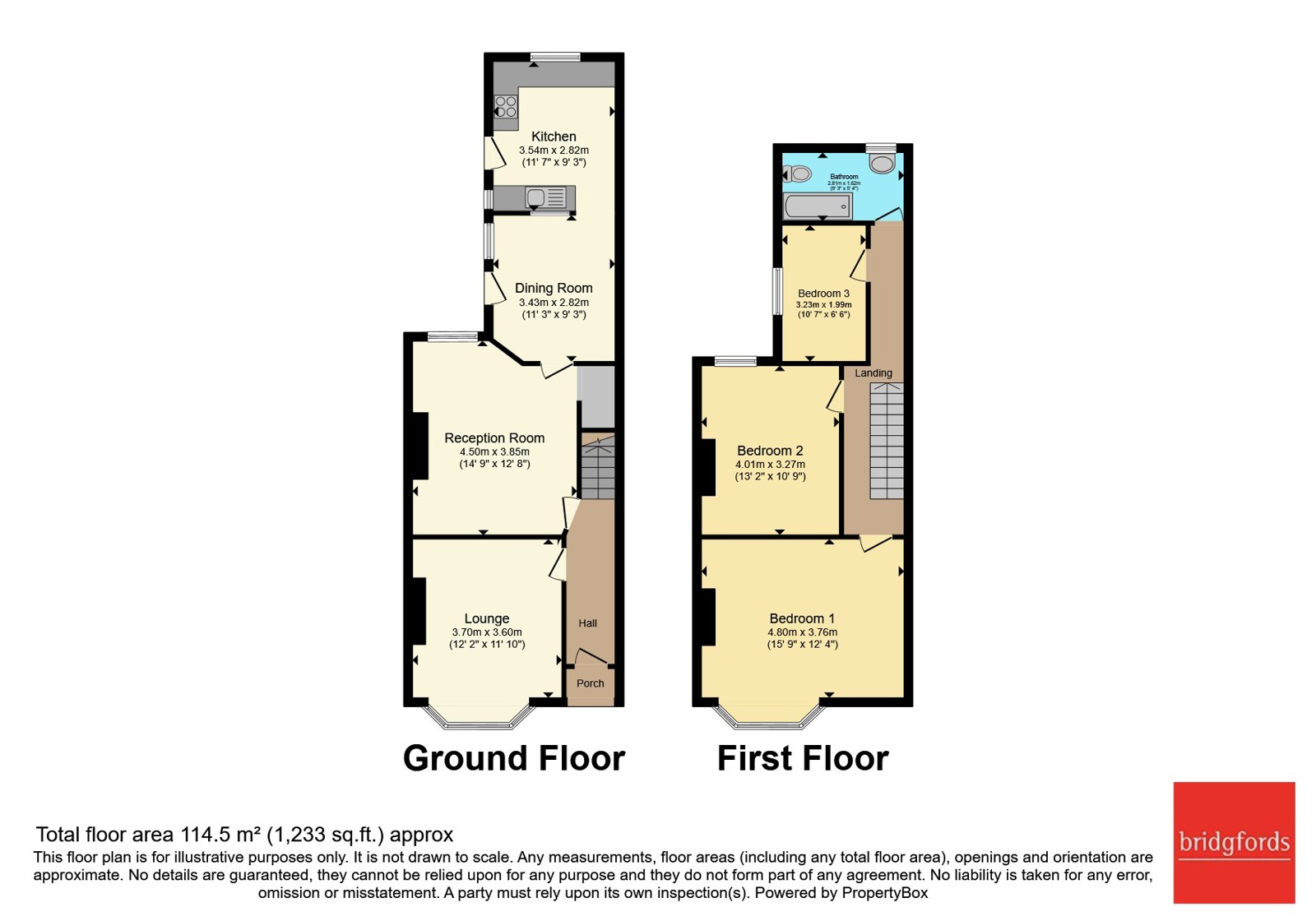 160, Walthall Street, Cheshire floorplan